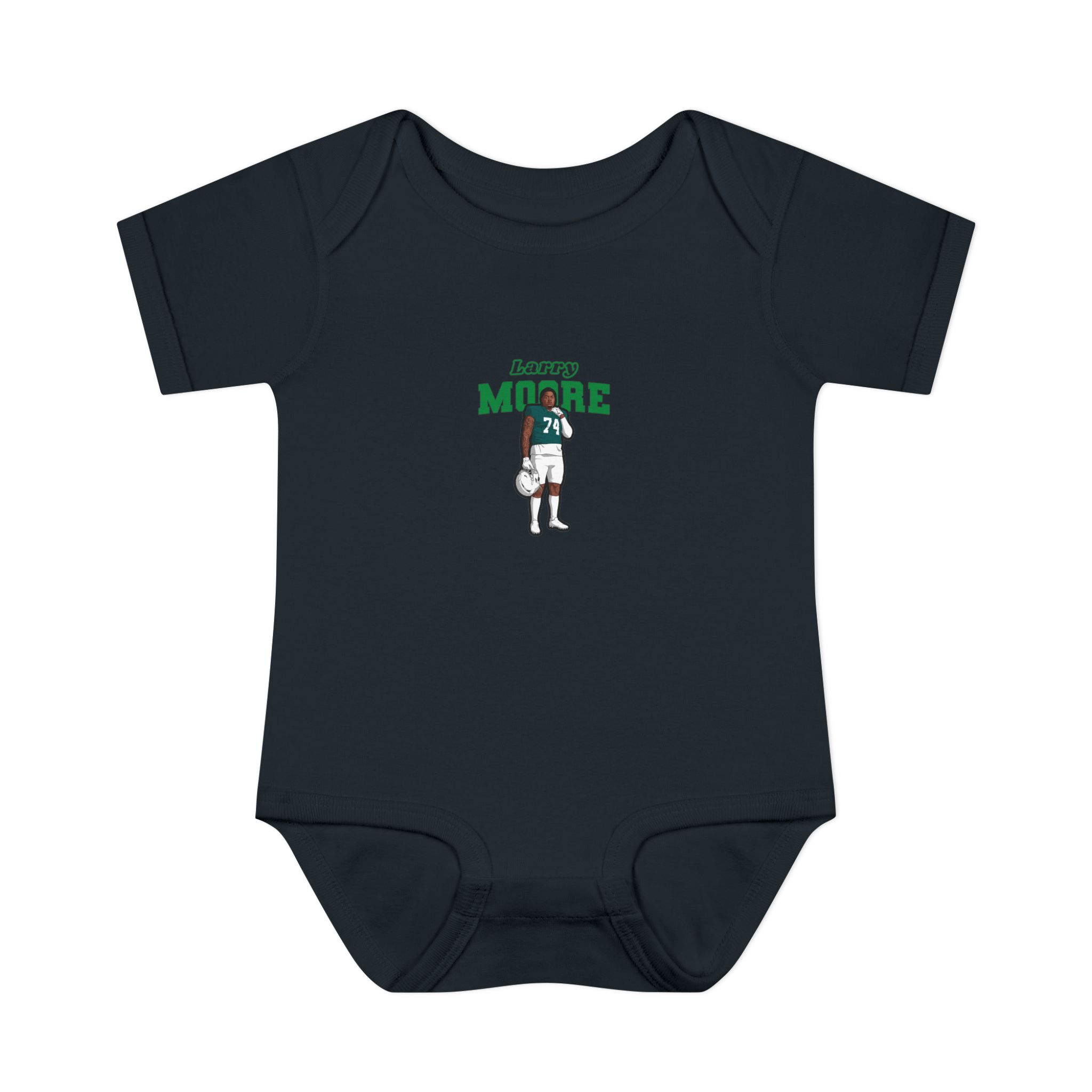 Baby Onesie — character_name_arch in Black