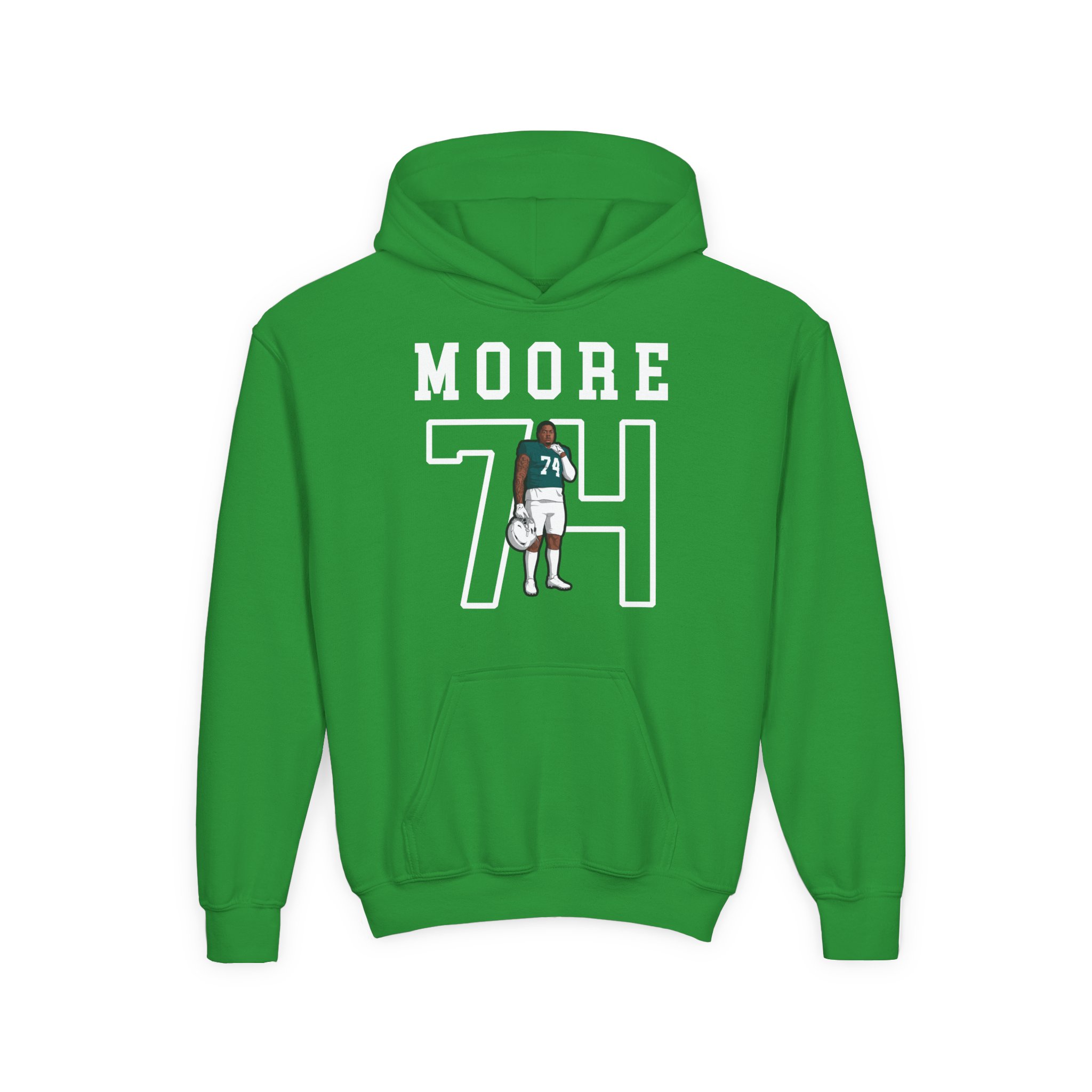 Youth Hoodie — character_shirsey in Green