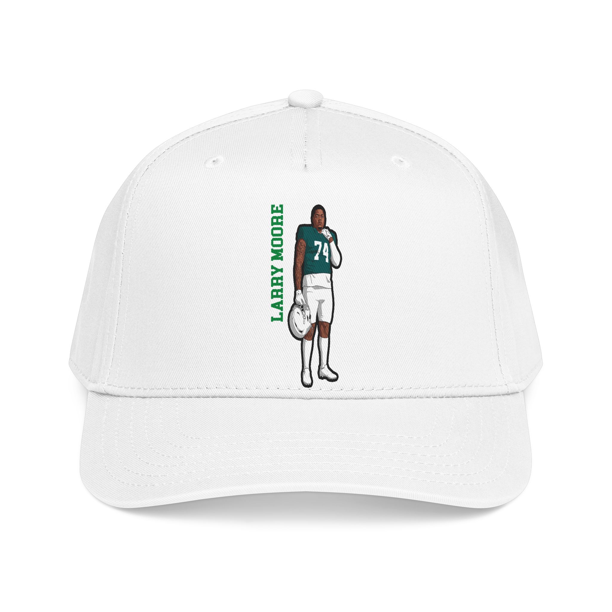 Baseball Cap — character_name_vertical in White