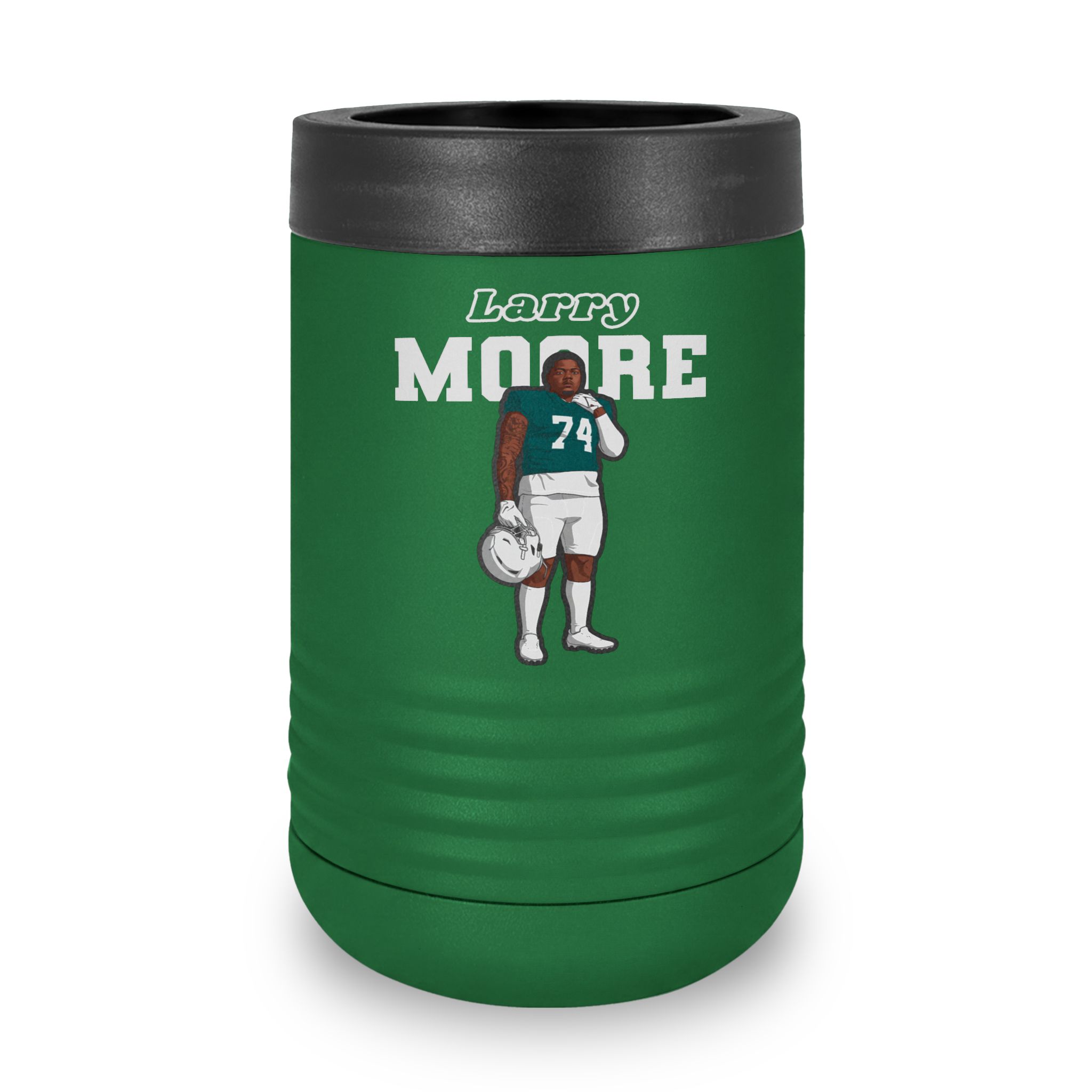 Stainless Can Cooler — character_name_arch in Green