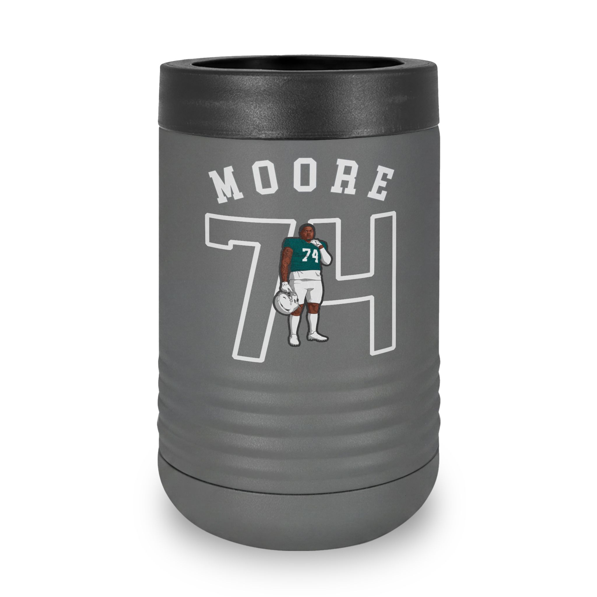 Stainless Can Cooler — character_shirsey_arch in Grey