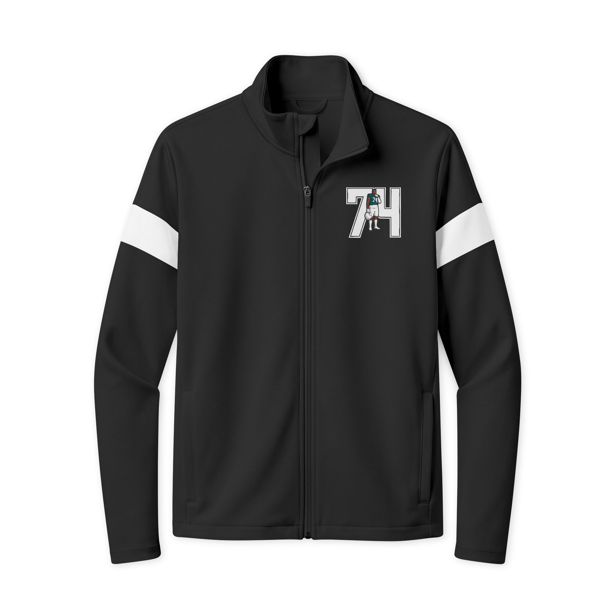 Travel Full-Zip Jacket — character_number in Black/ White