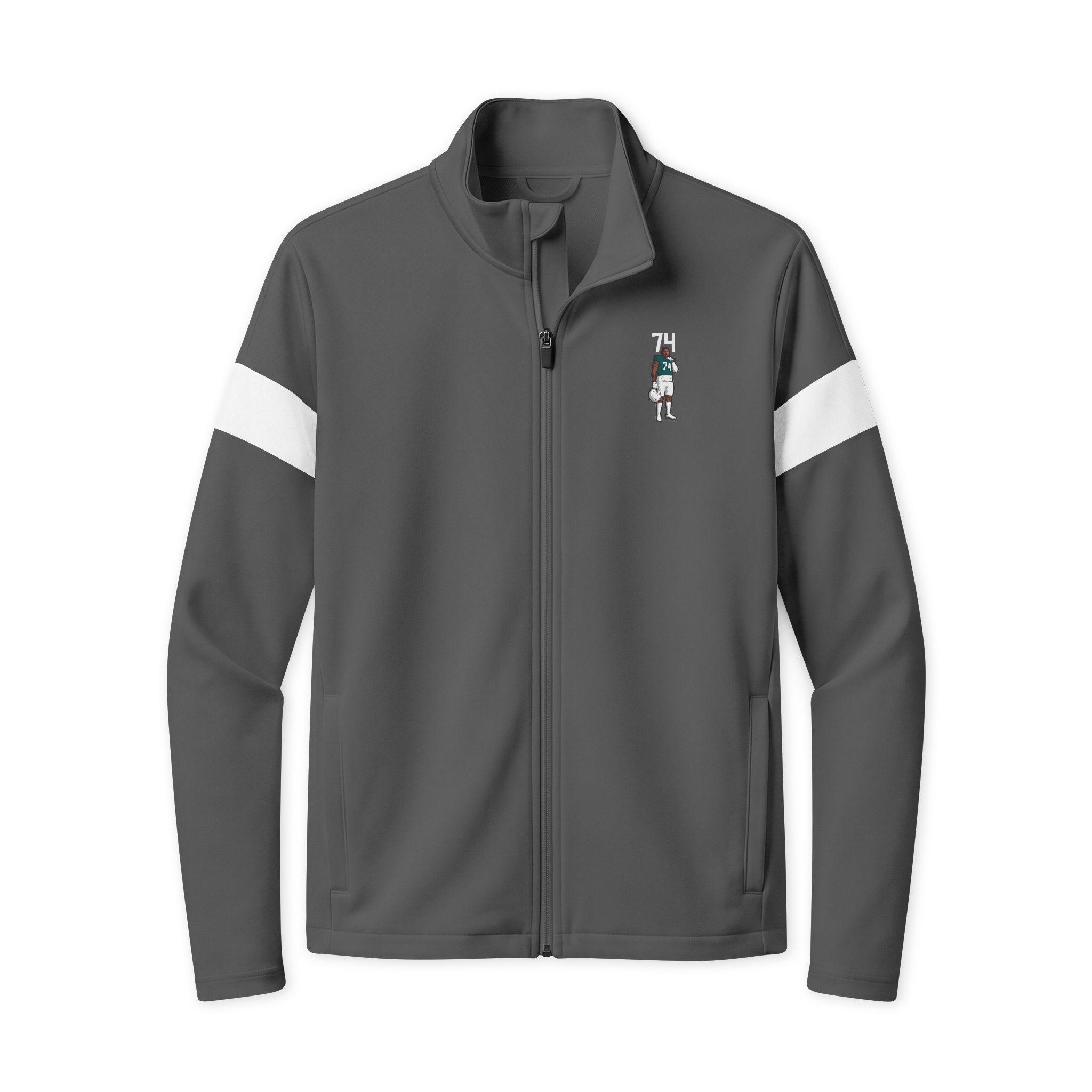 Travel Full-Zip Jacket — character_number_top in Iron Grey/ White