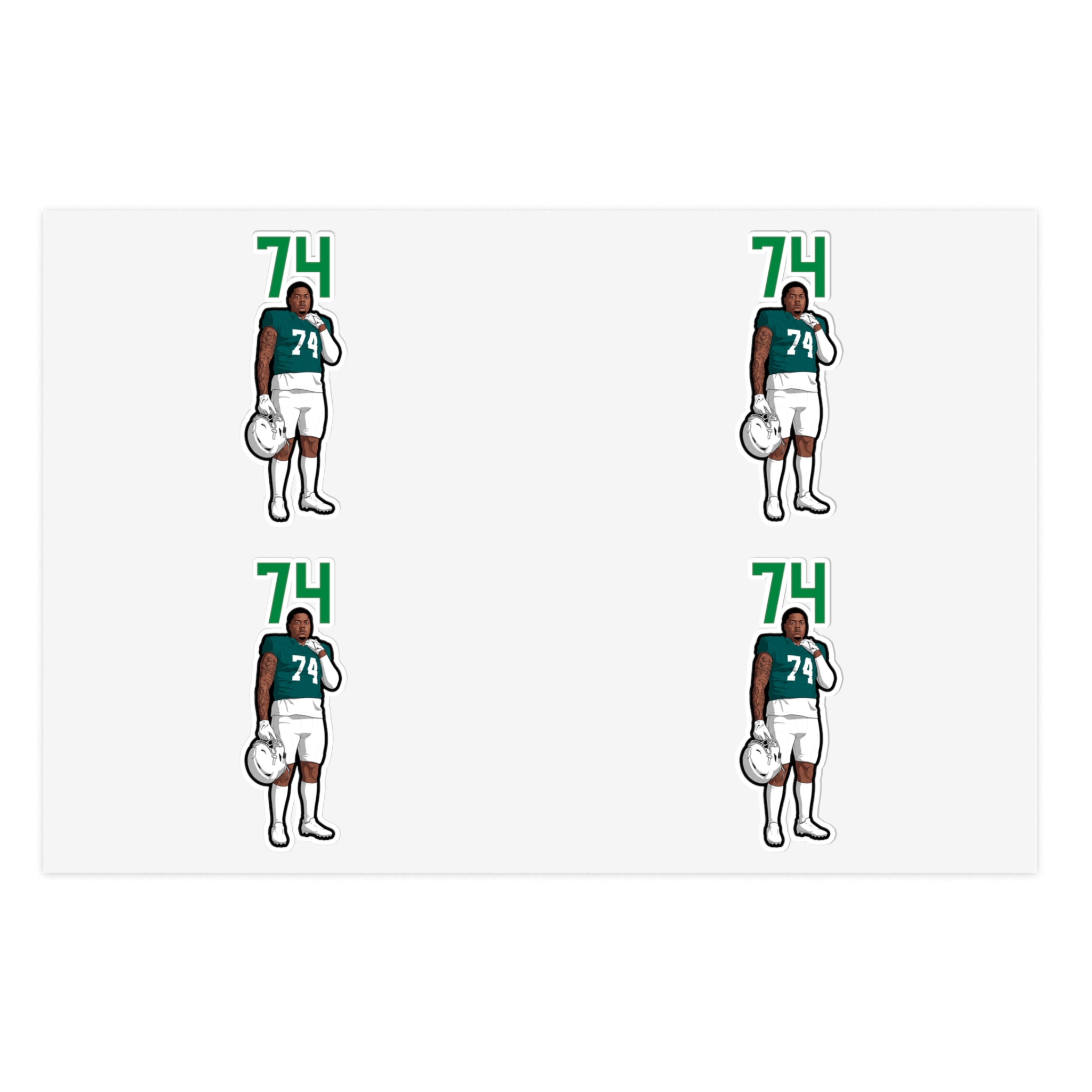 Sticker Sheet — character_number_top in Classic