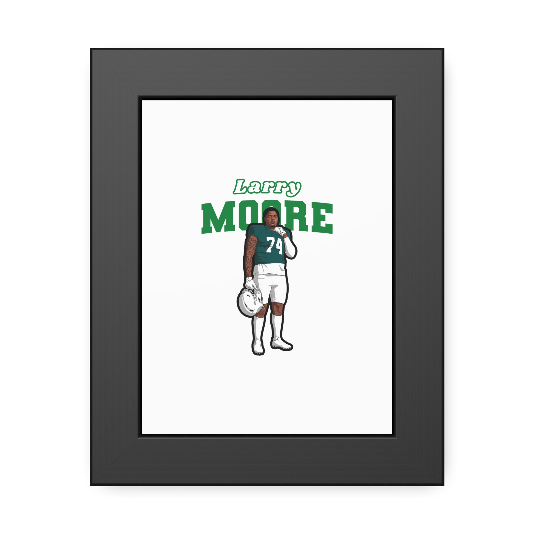 Framed Poster — character_name_arch in Black