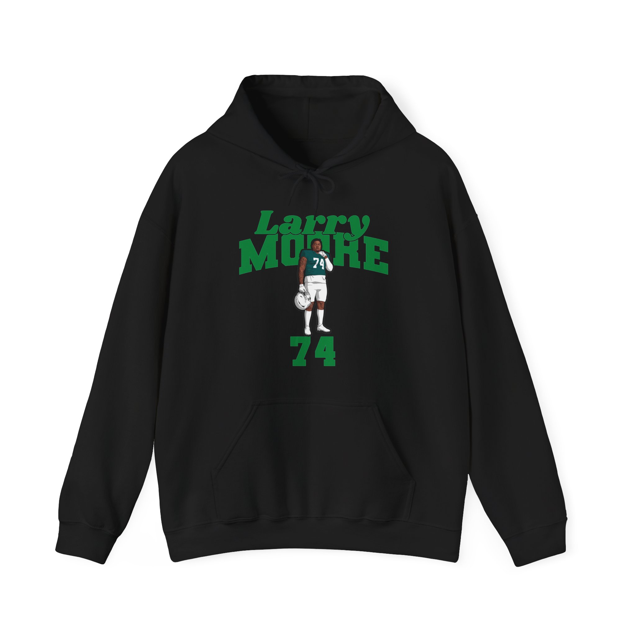 Hoodie — character_signature_arch in Black