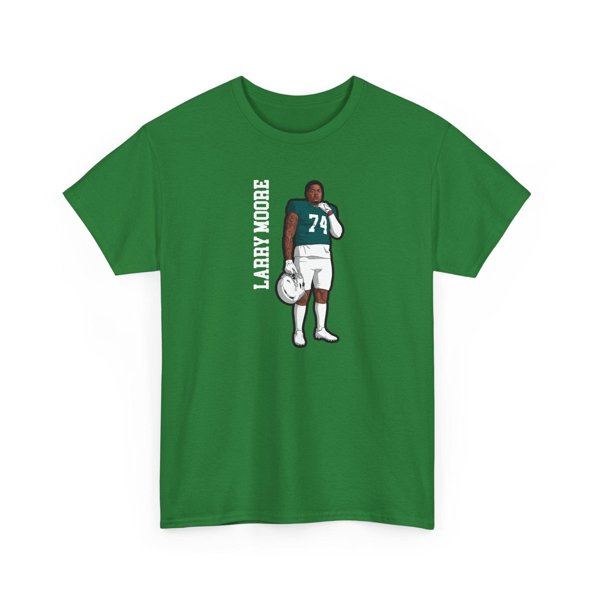 Tee — character_name_vertical in Green