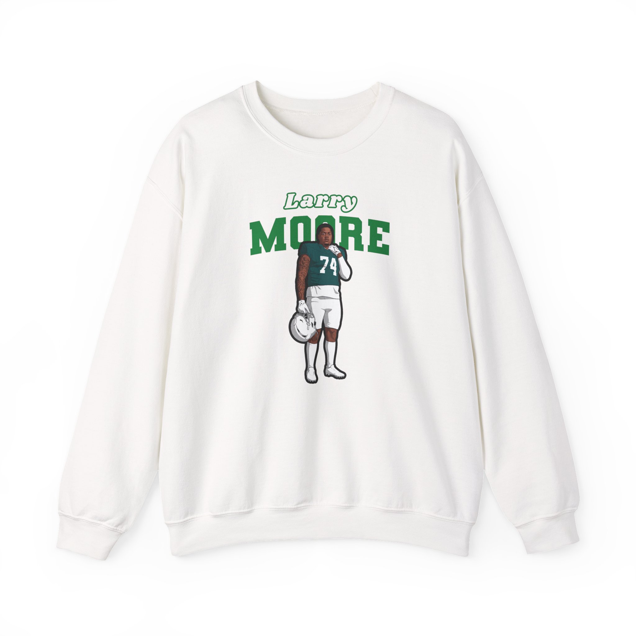 Crewneck Sweatshirt — character_name_arch in White