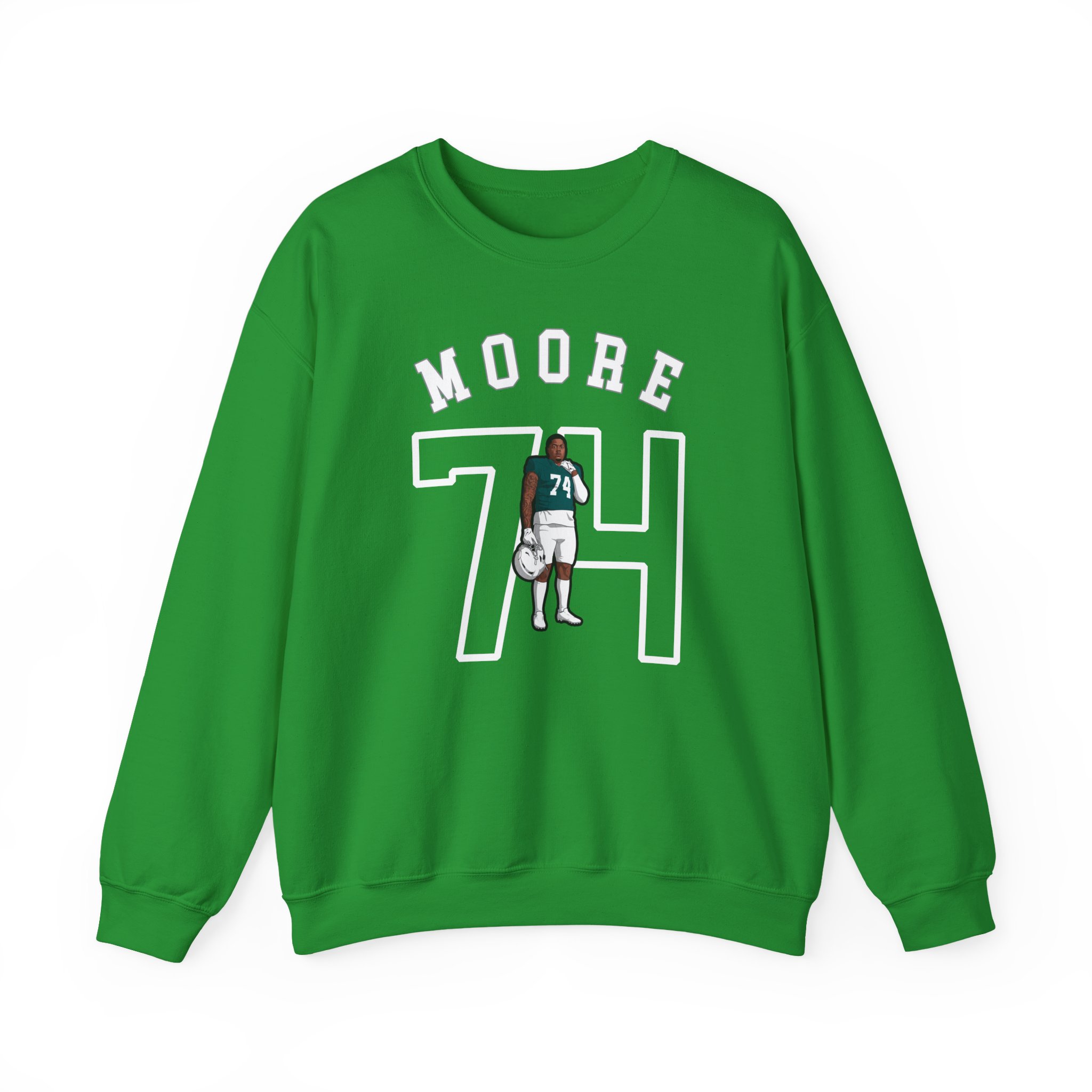 Crewneck Sweatshirt — character_shirsey_arch in Green