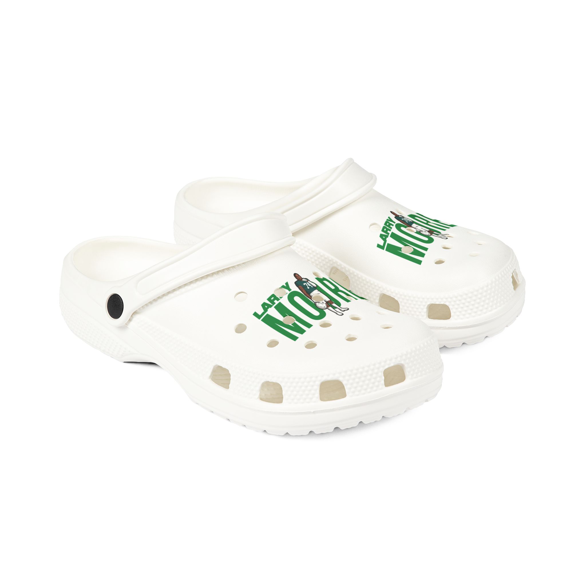 Rubber Clogs — character_player_name in White
