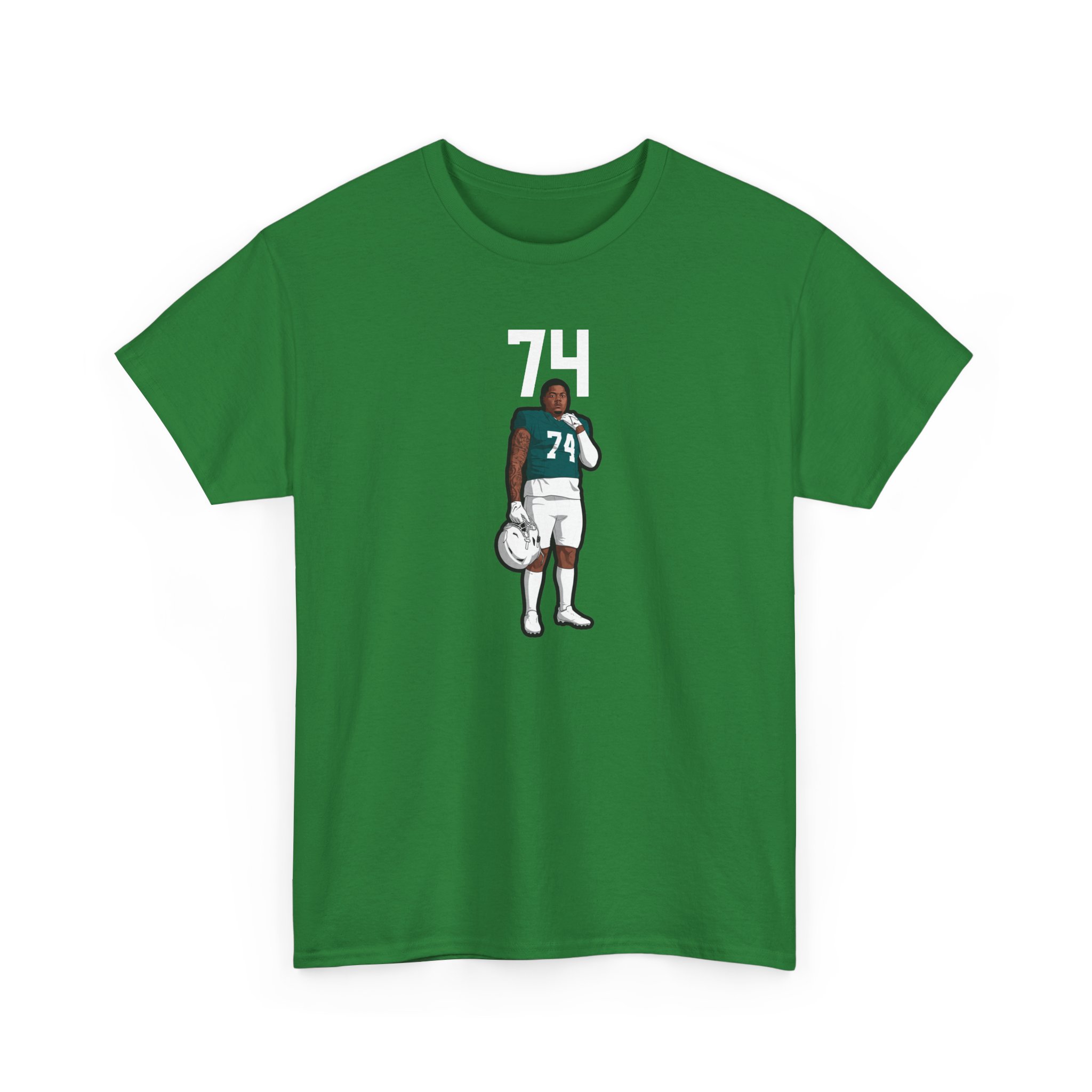 Tee — character_number_top in Green