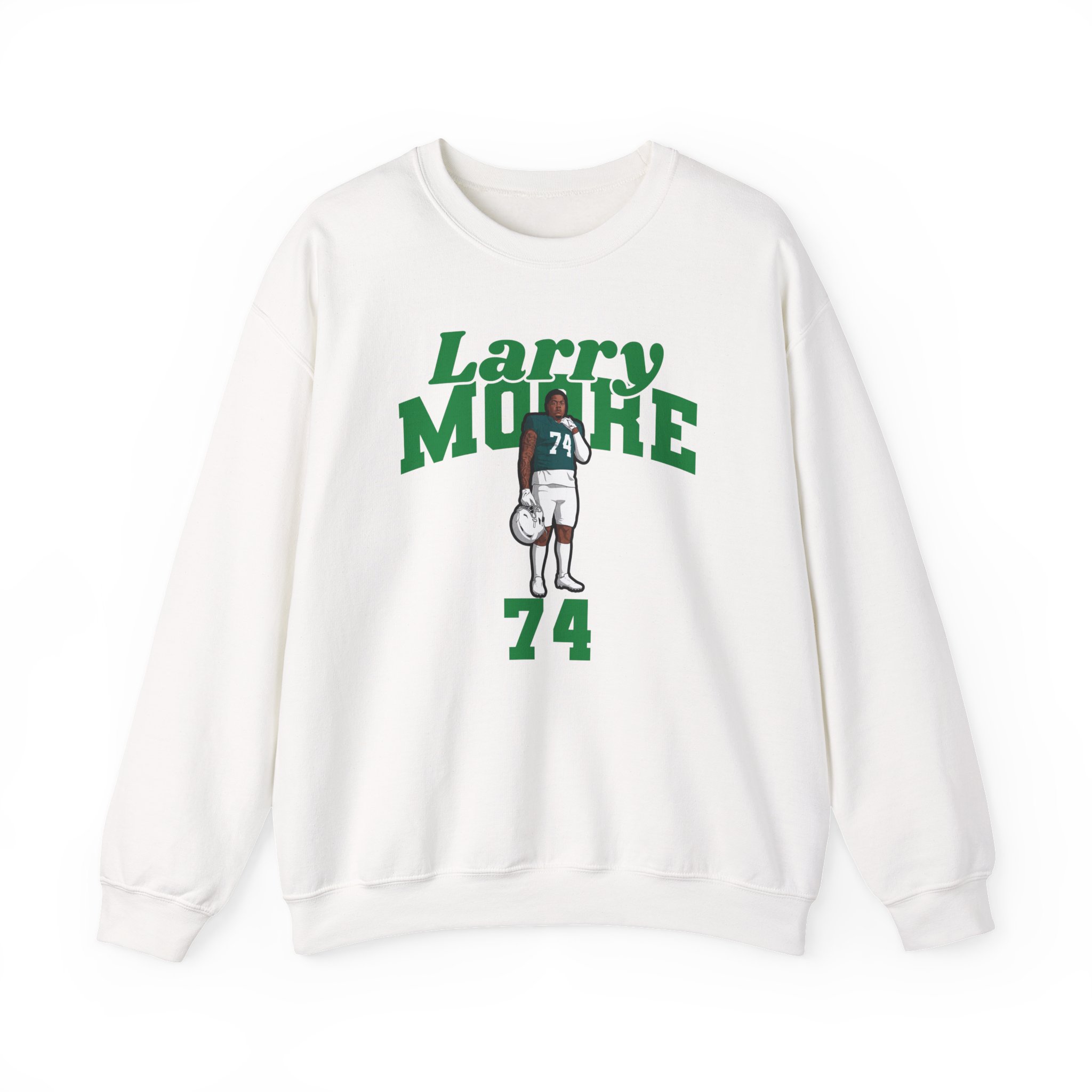 Crewneck Sweatshirt — character_signature_arch in White