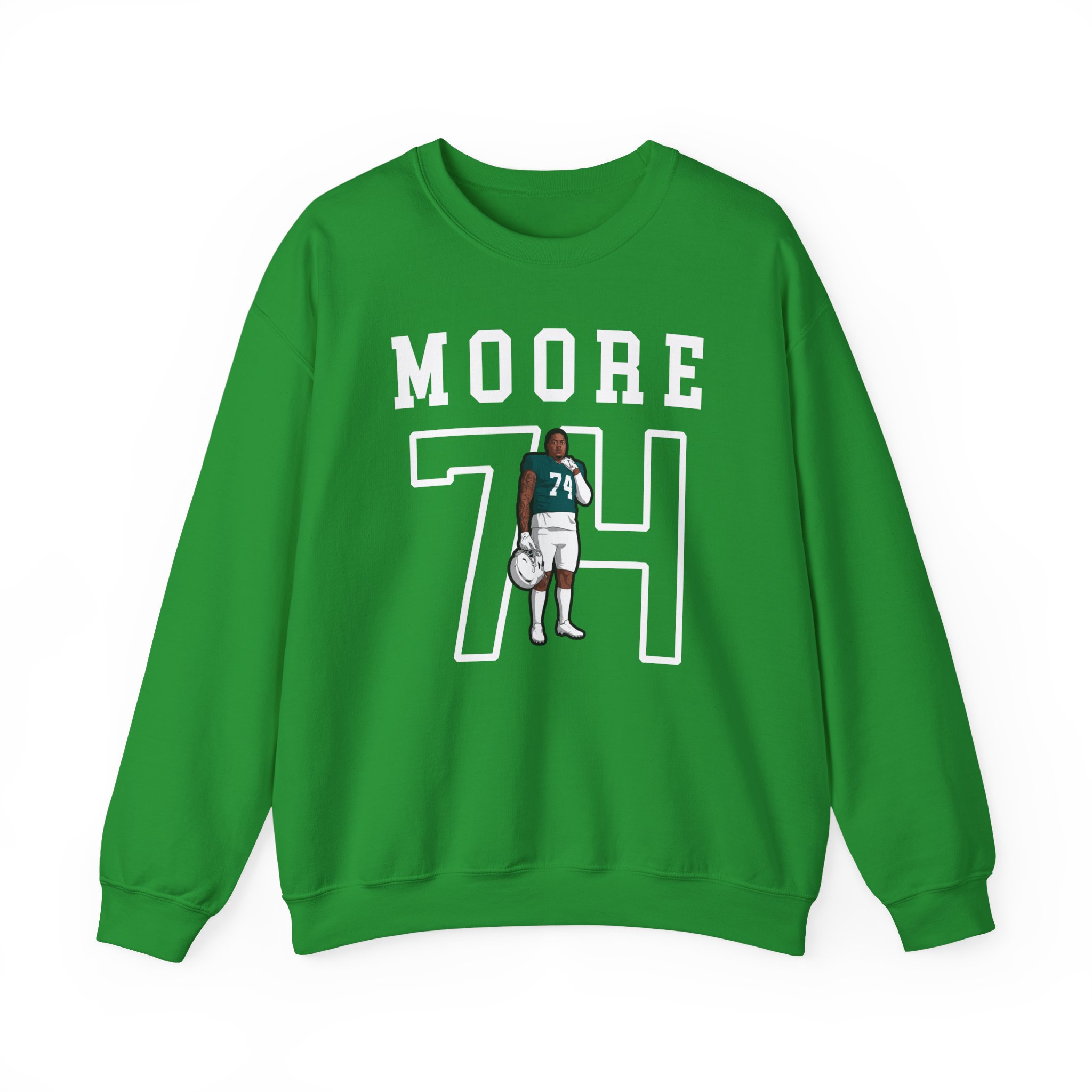 Crewneck Sweatshirt — character_shirsey in Green