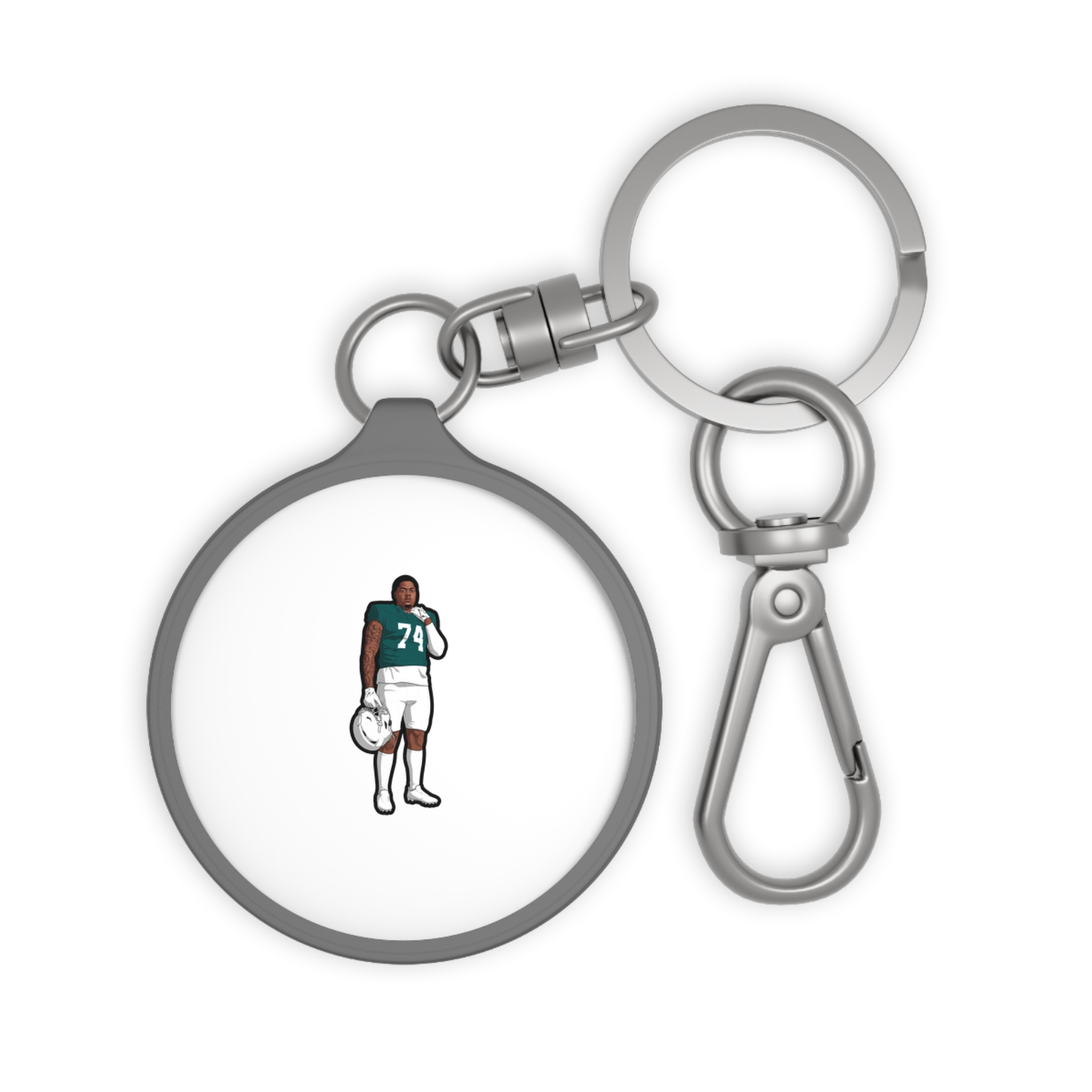 Keychain — character_number in Grey