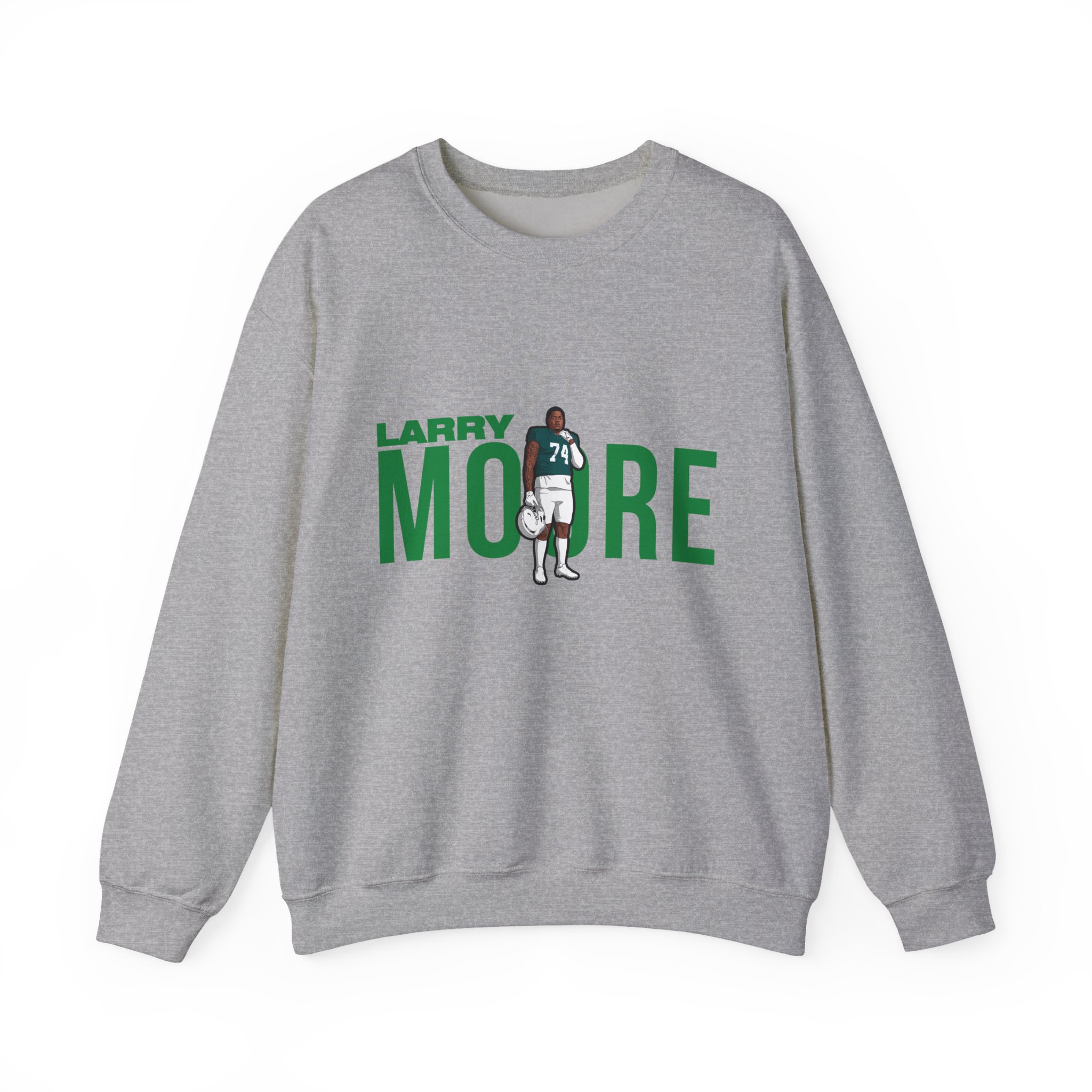 Crewneck Sweatshirt — character_player_name in Grey