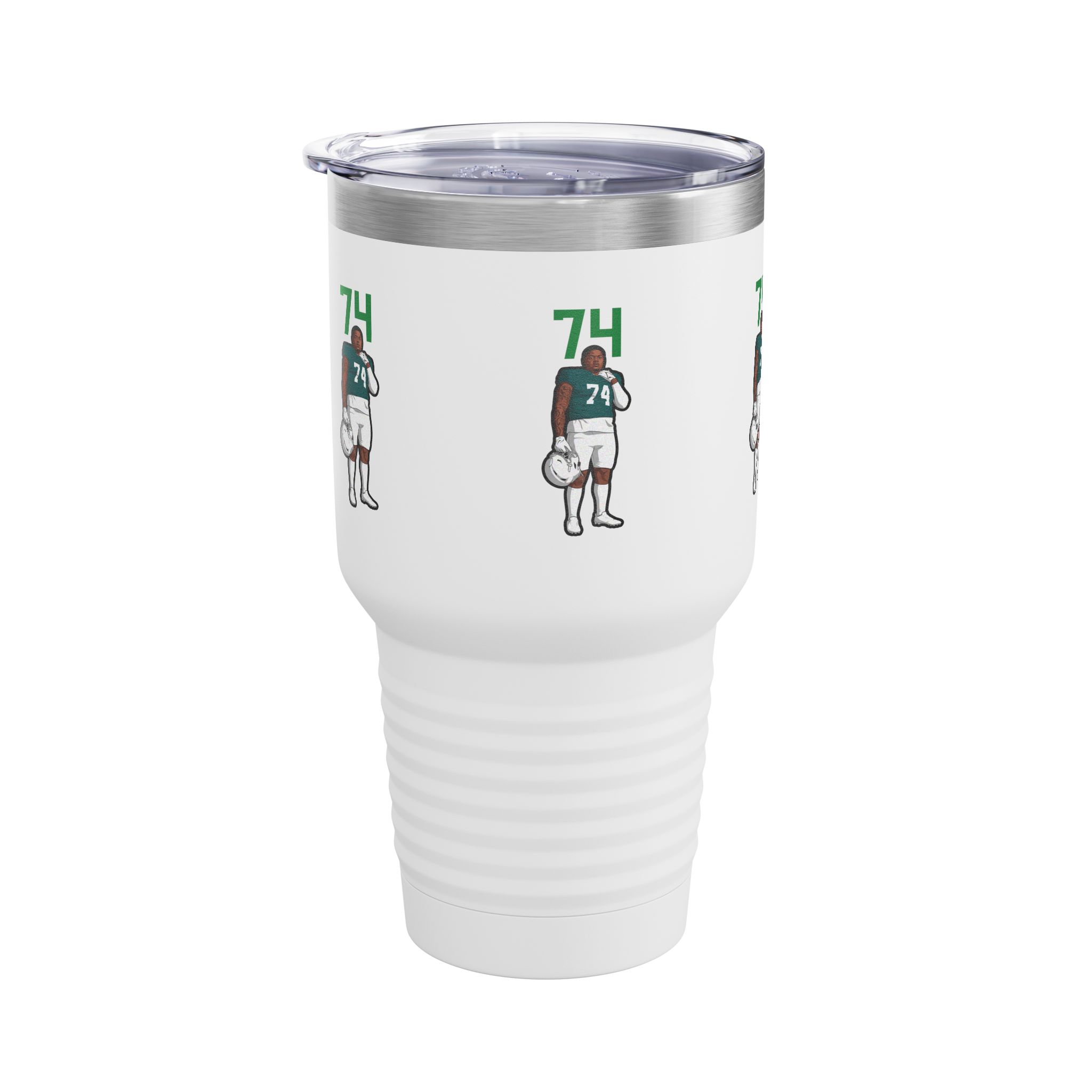 30oz Tumbler — character_number_top in White