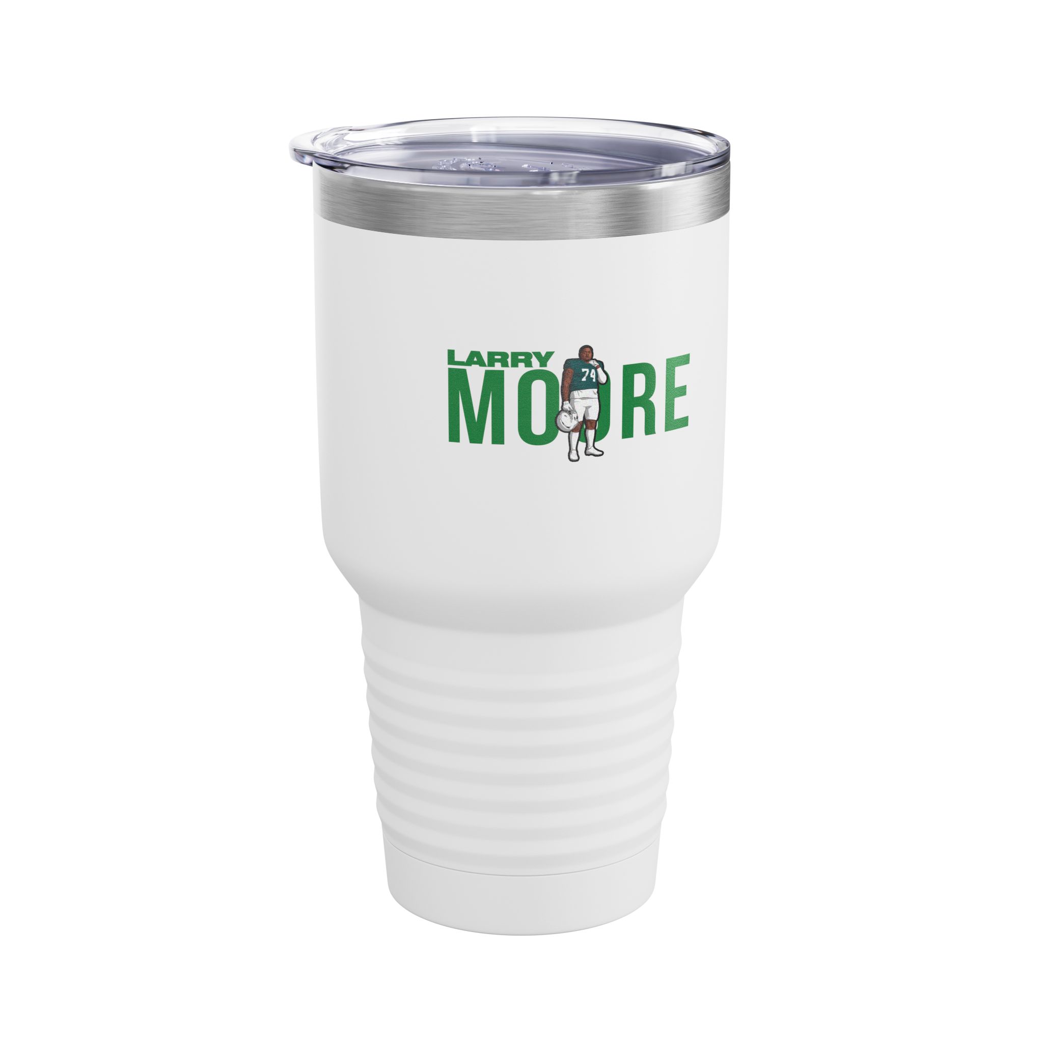 30oz Tumbler — character_player_name in White