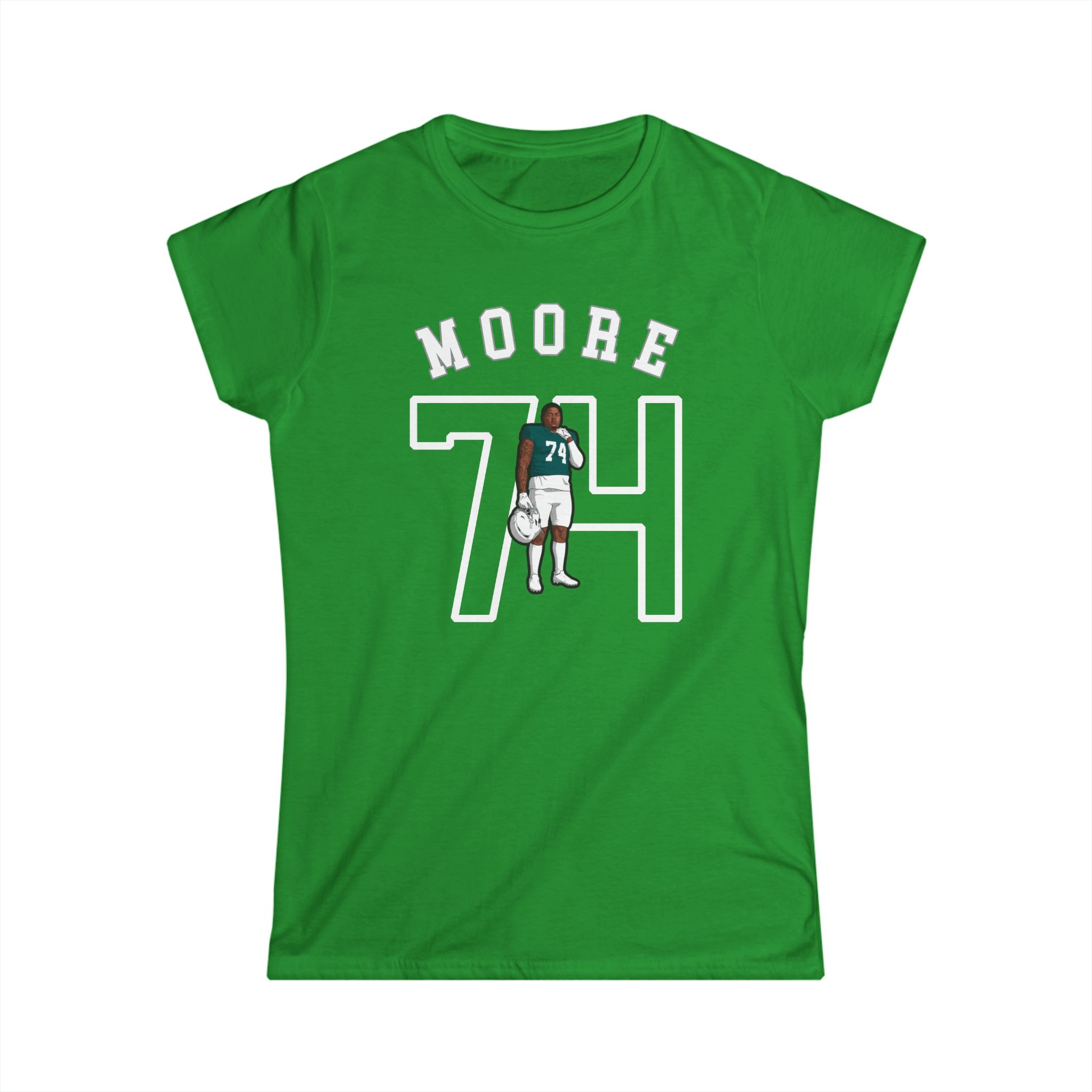 Women's Softstyle Tee — character_shirsey_arch in Green