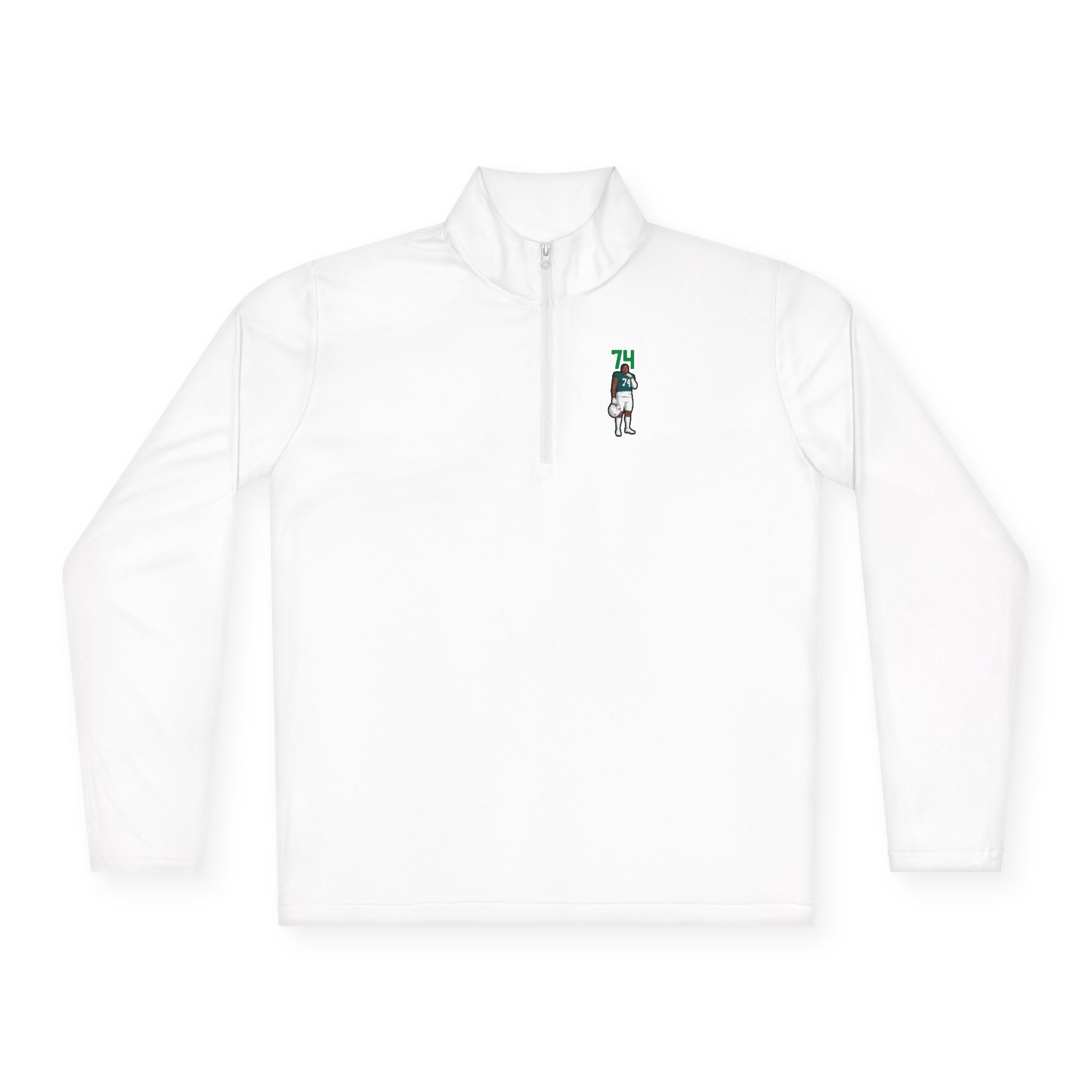 Q-Zip Pullover — character_number_top in White