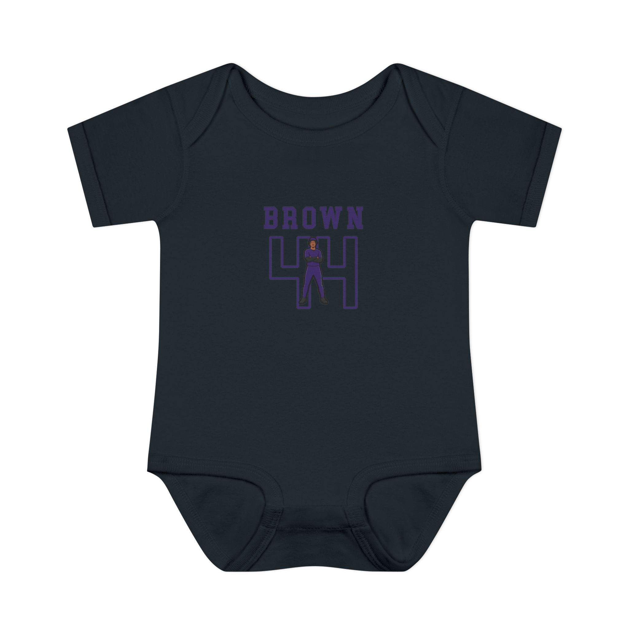 Baby Onesie — character_shirsey in Black