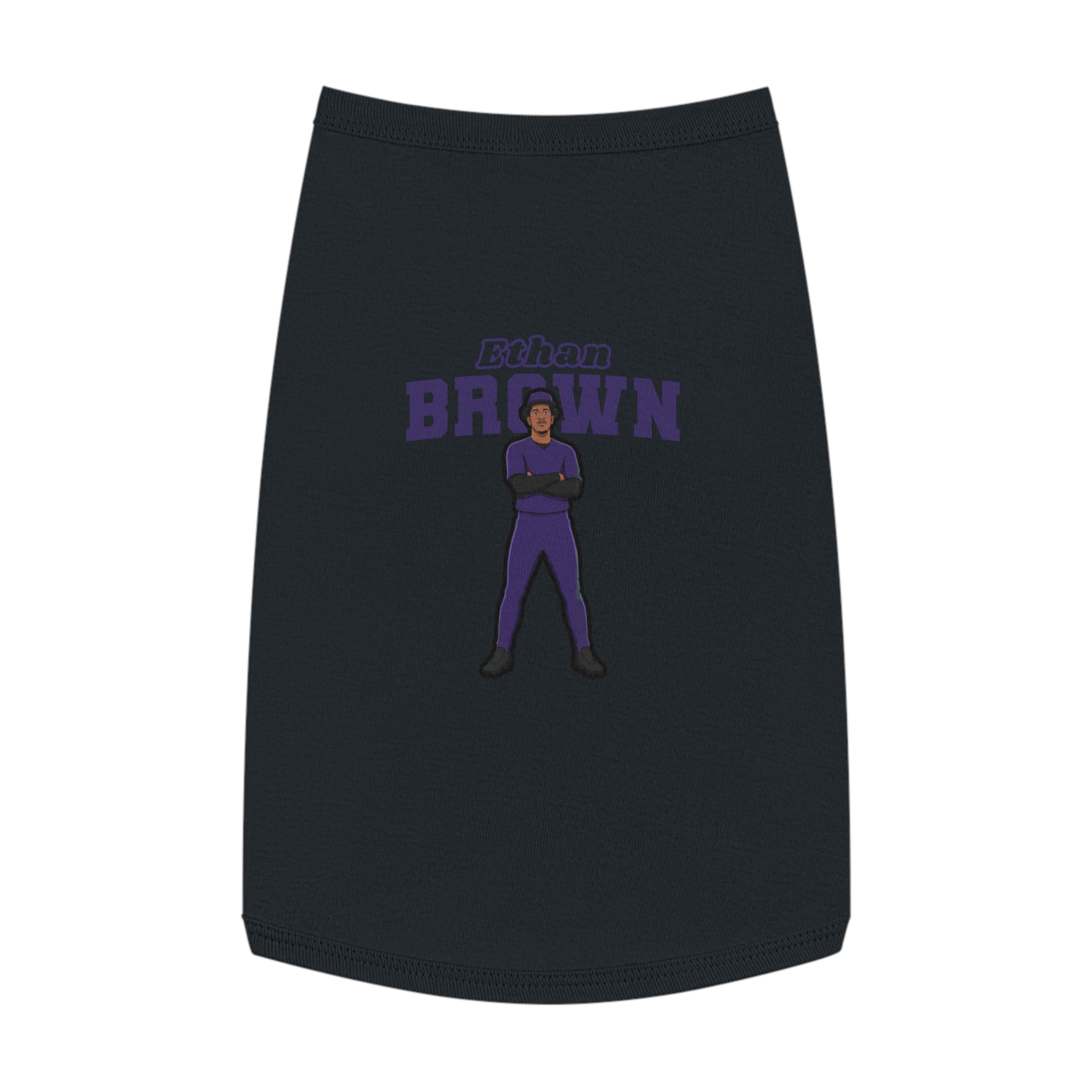 Pet Tank Top — character_name_arch in Black