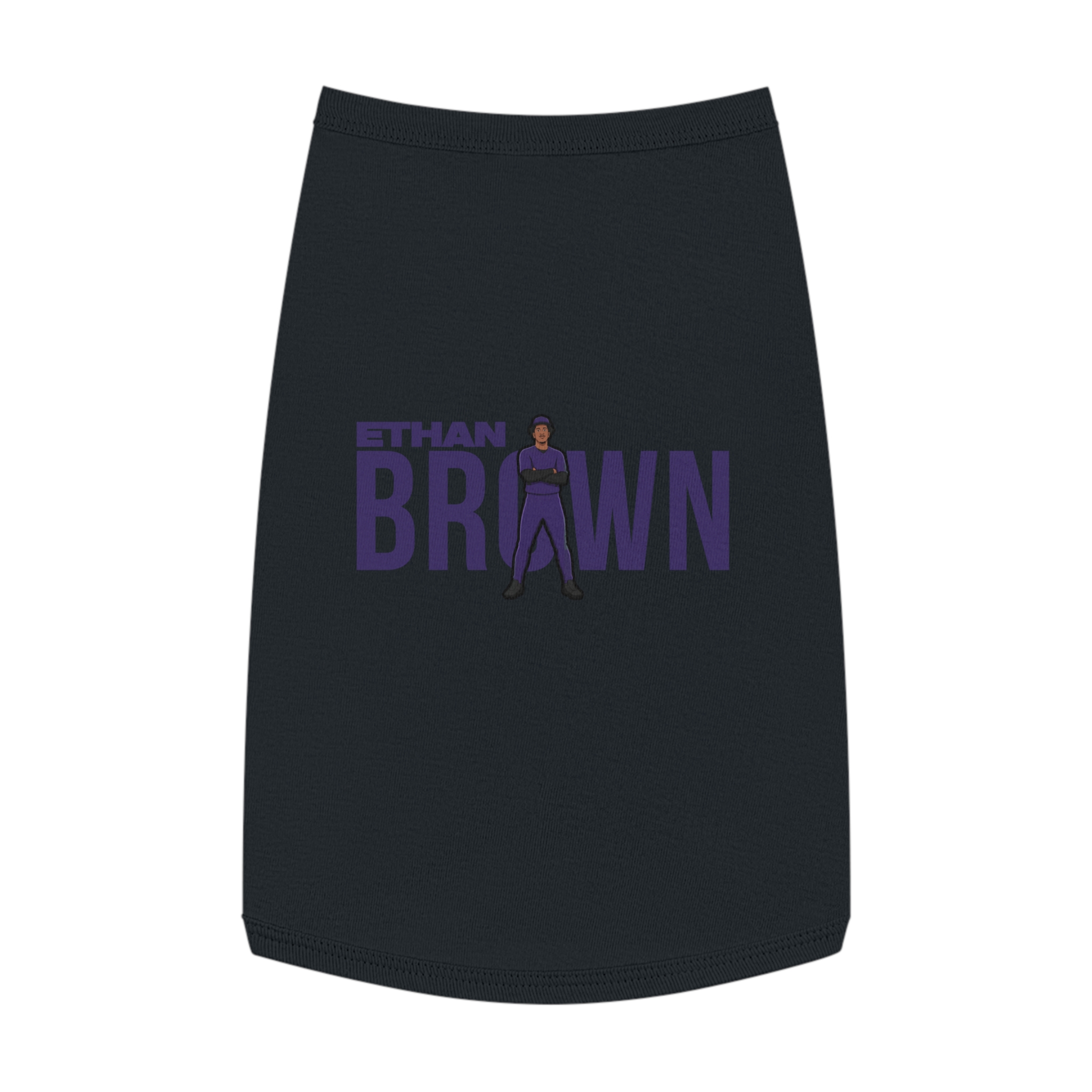 Pet Tank Top — character_player_name in Black