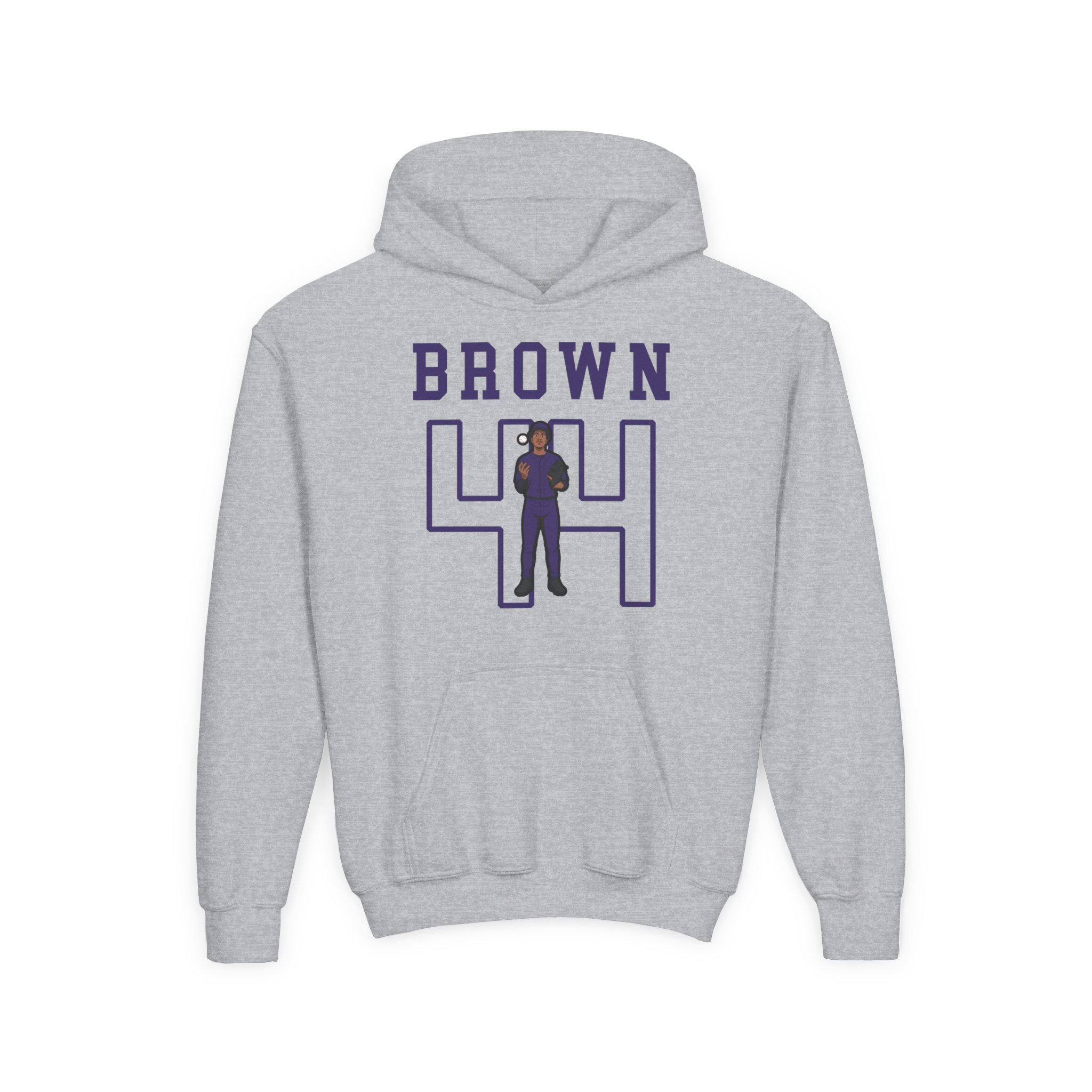 Youth Hoodie — character_shirsey in Grey