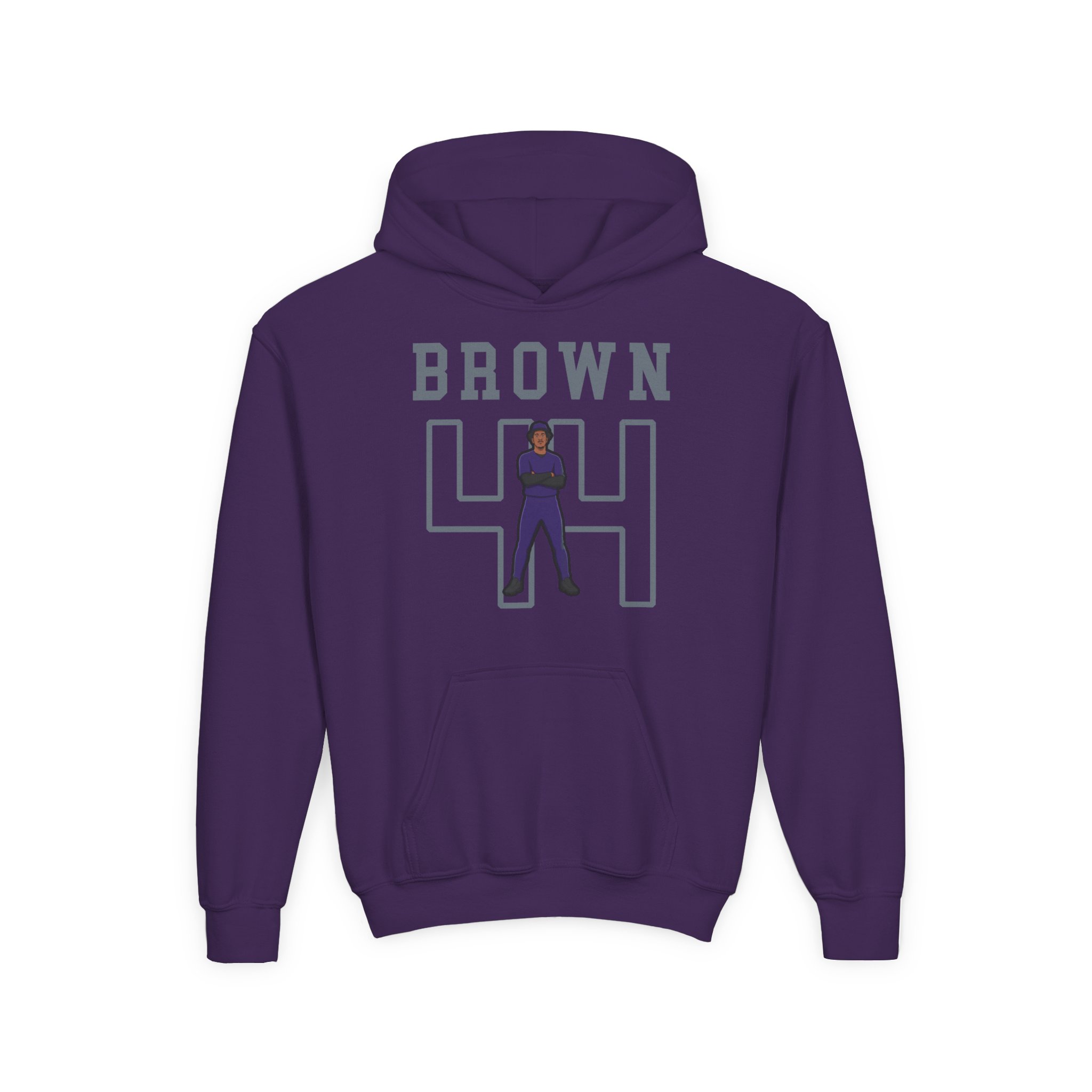 Youth Hoodie — character_shirsey in Purple