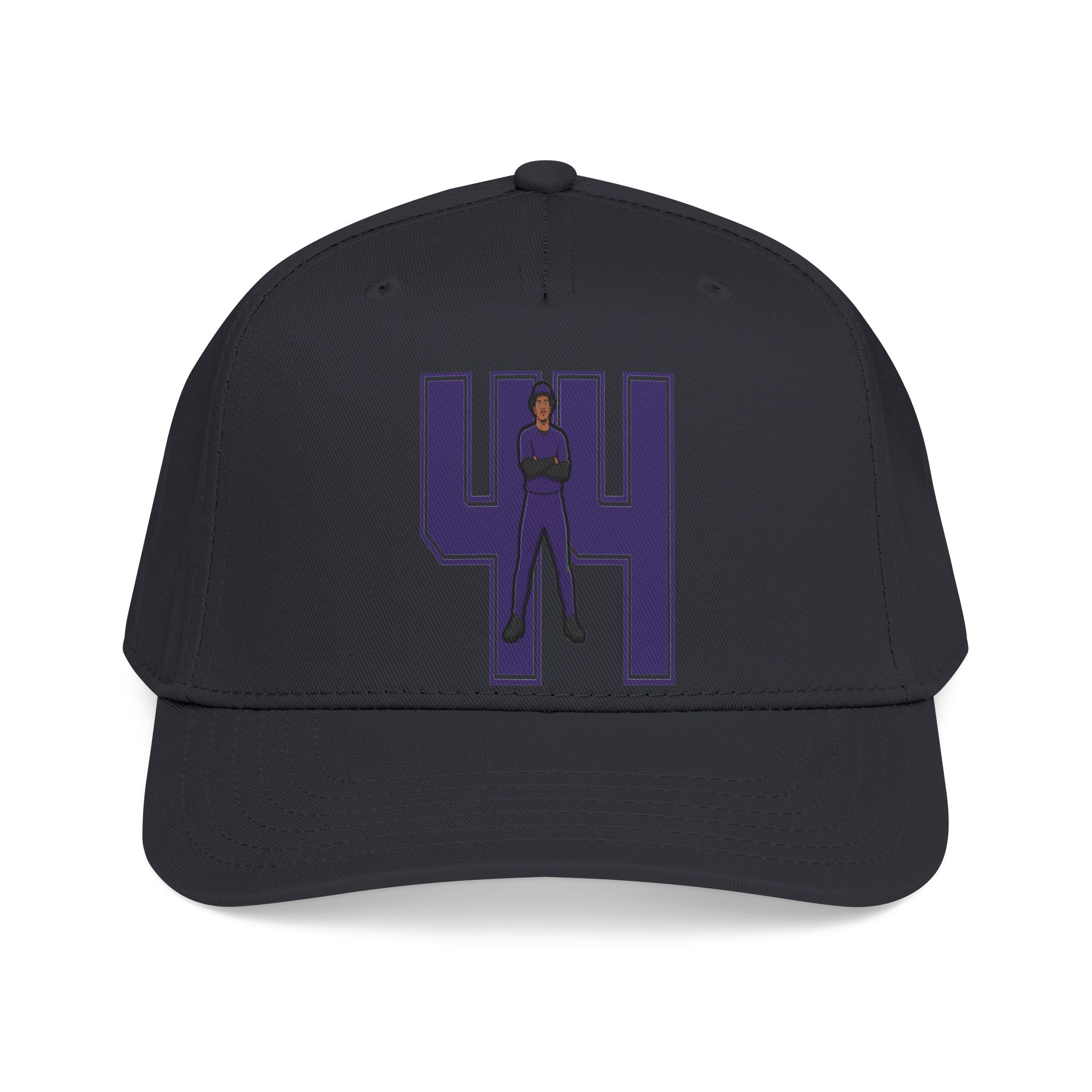 Baseball Cap — character_number in Black