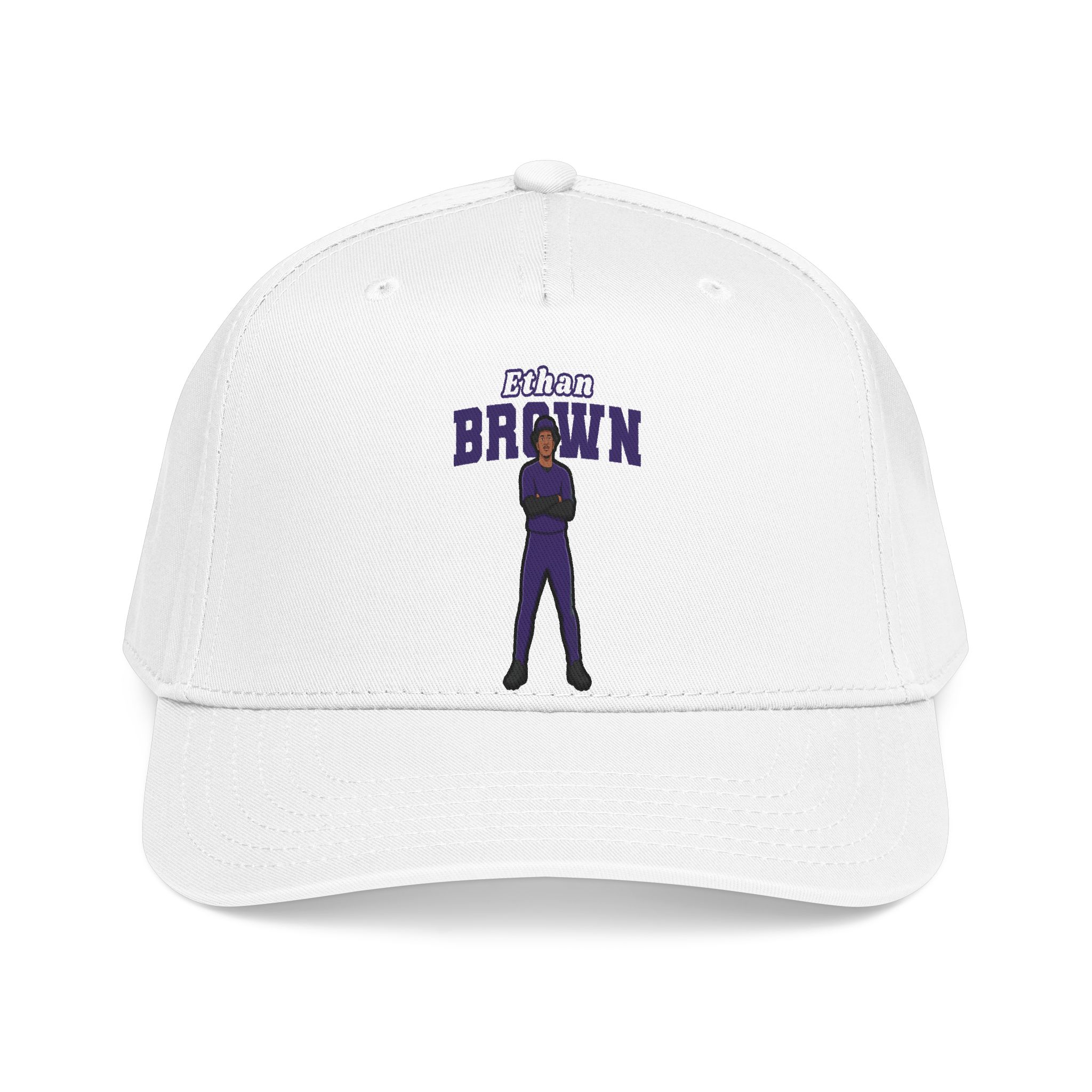 Baseball Cap — character_name_arch in White