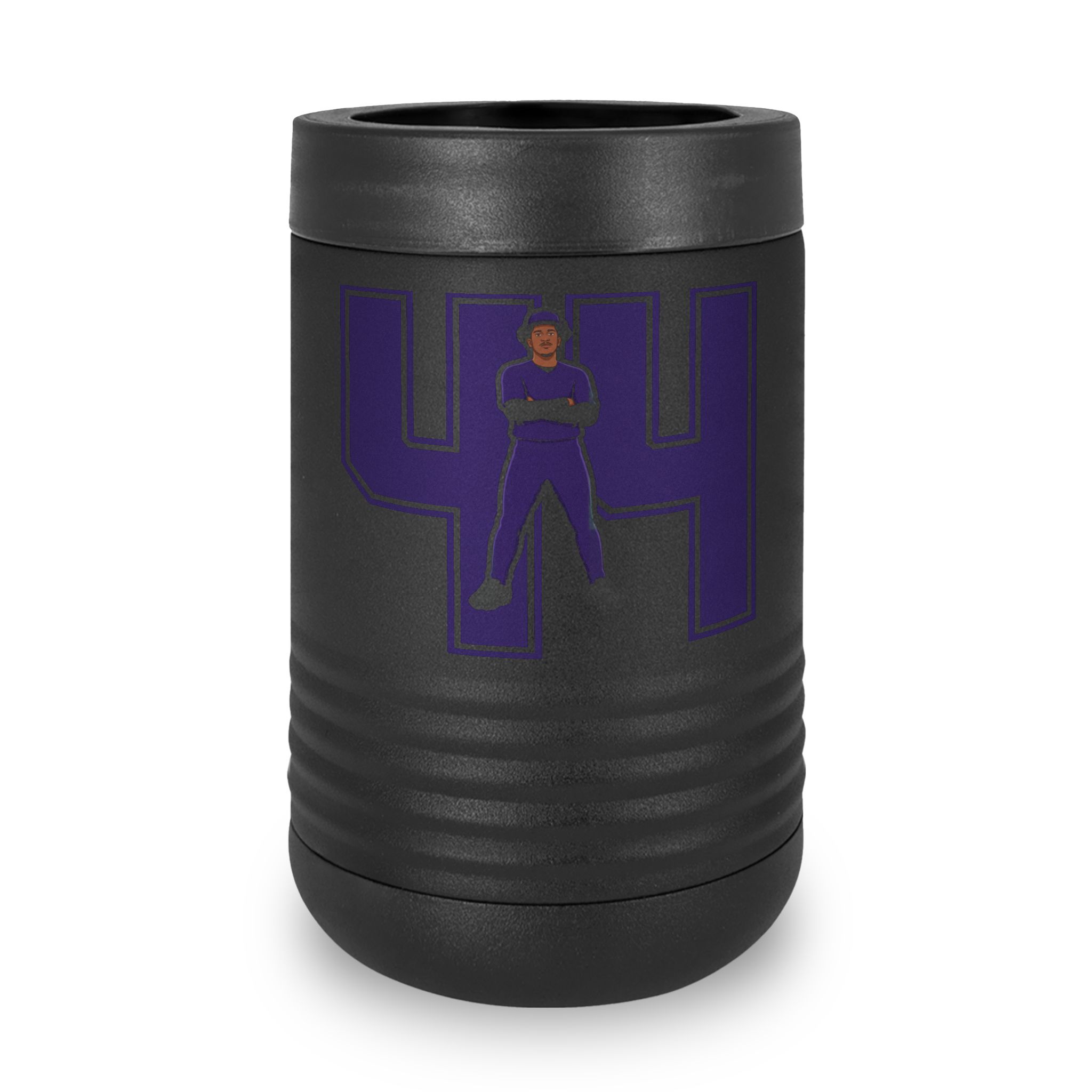 Stainless Can Cooler — character_number in Black