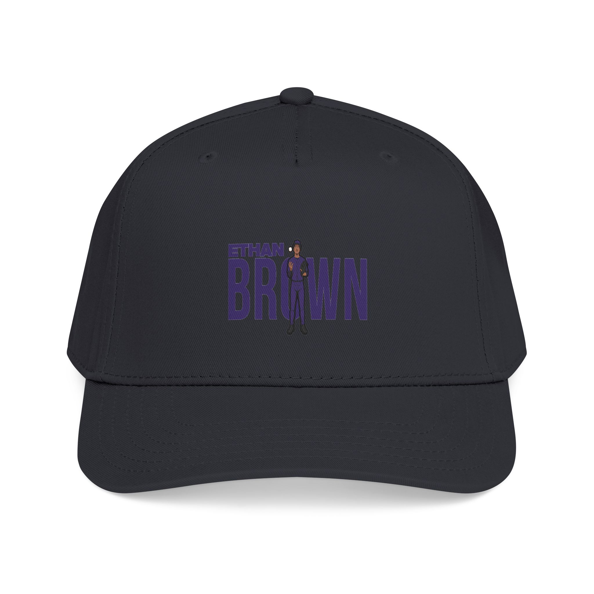 Baseball Cap — character_player_name in Black