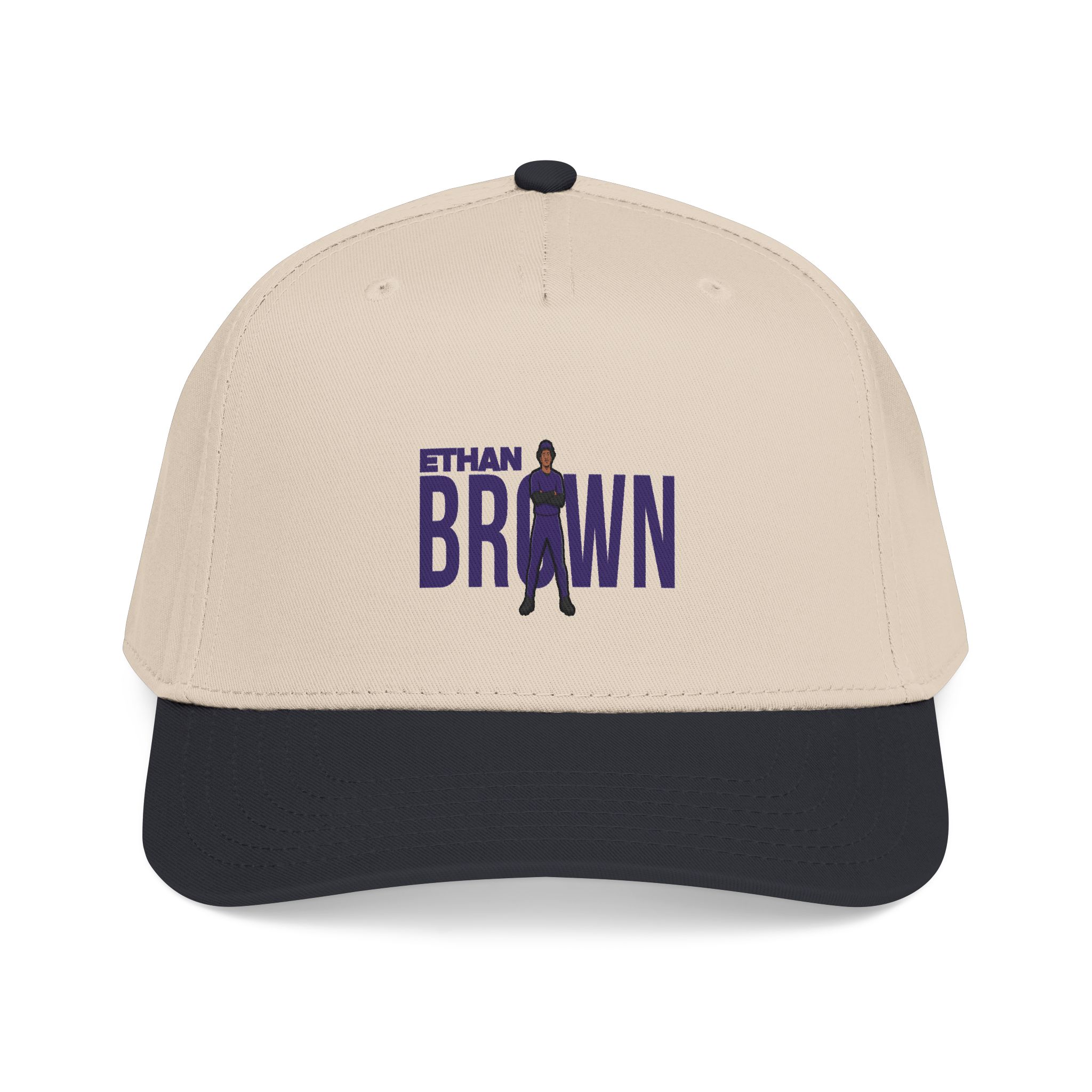 Baseball Cap — character_player_name in Black / Natural