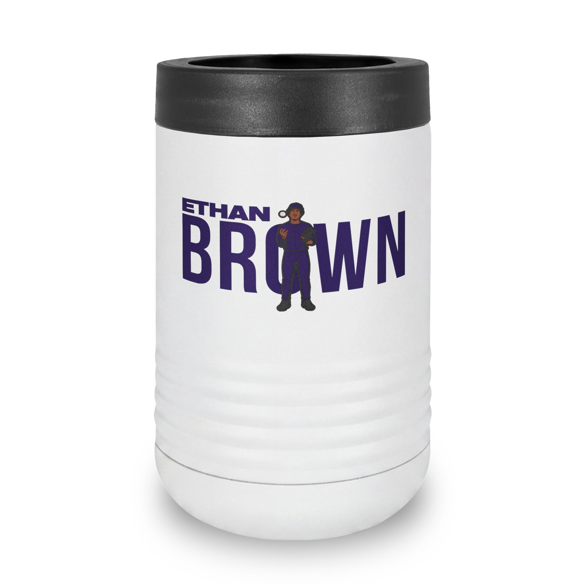 Stainless Can Cooler — character_player_name in White