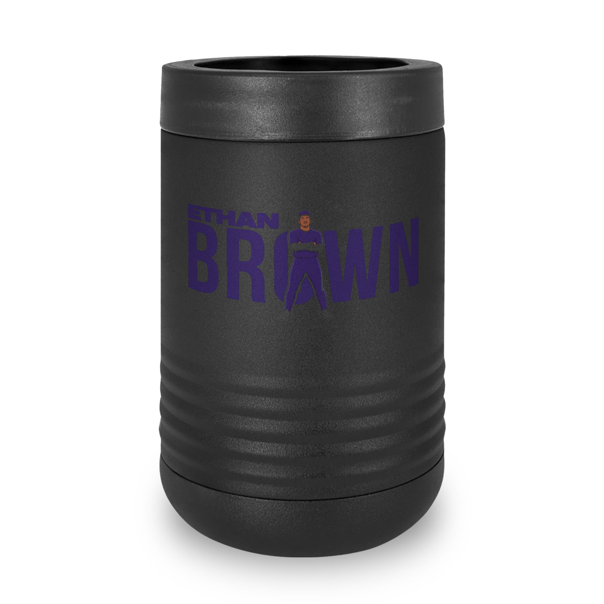 Stainless Can Cooler — character_player_name in Black