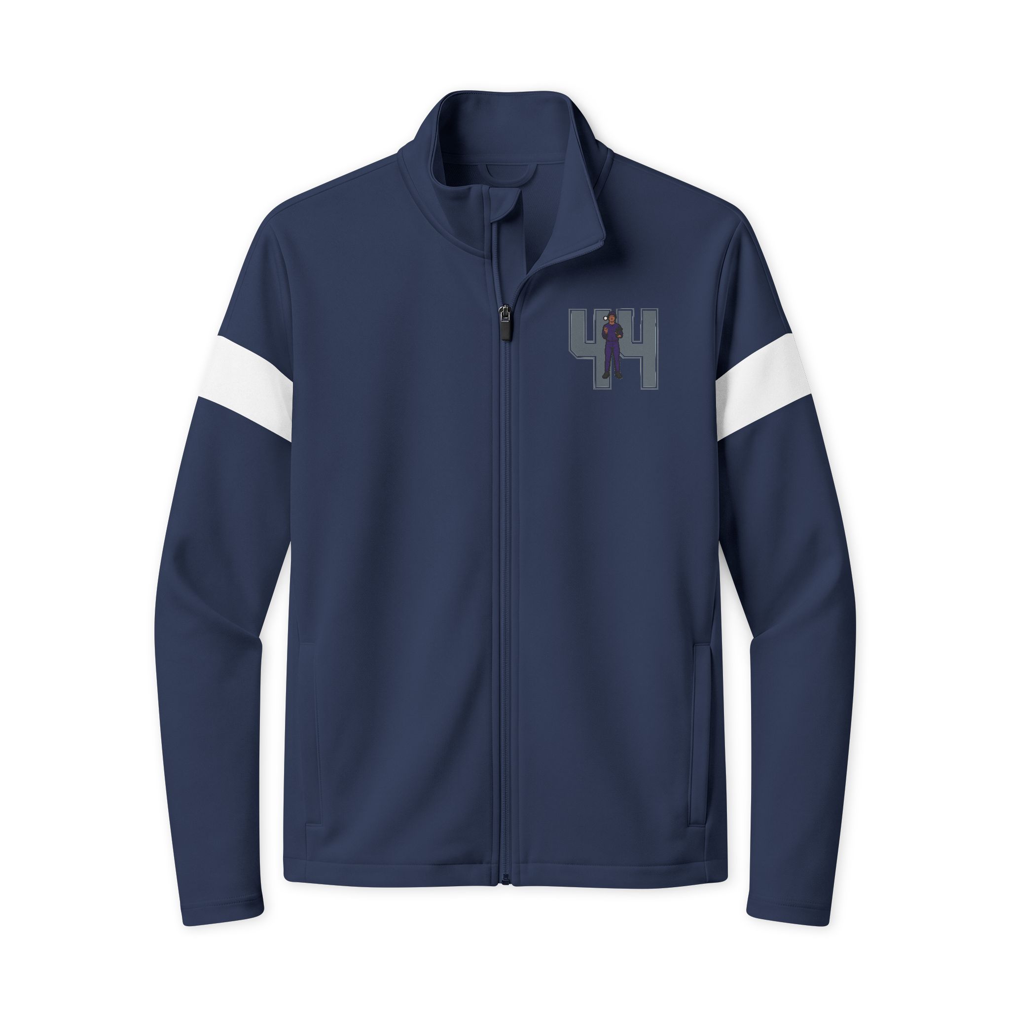 Travel Full-Zip Jacket — character_number in True Navy/ White