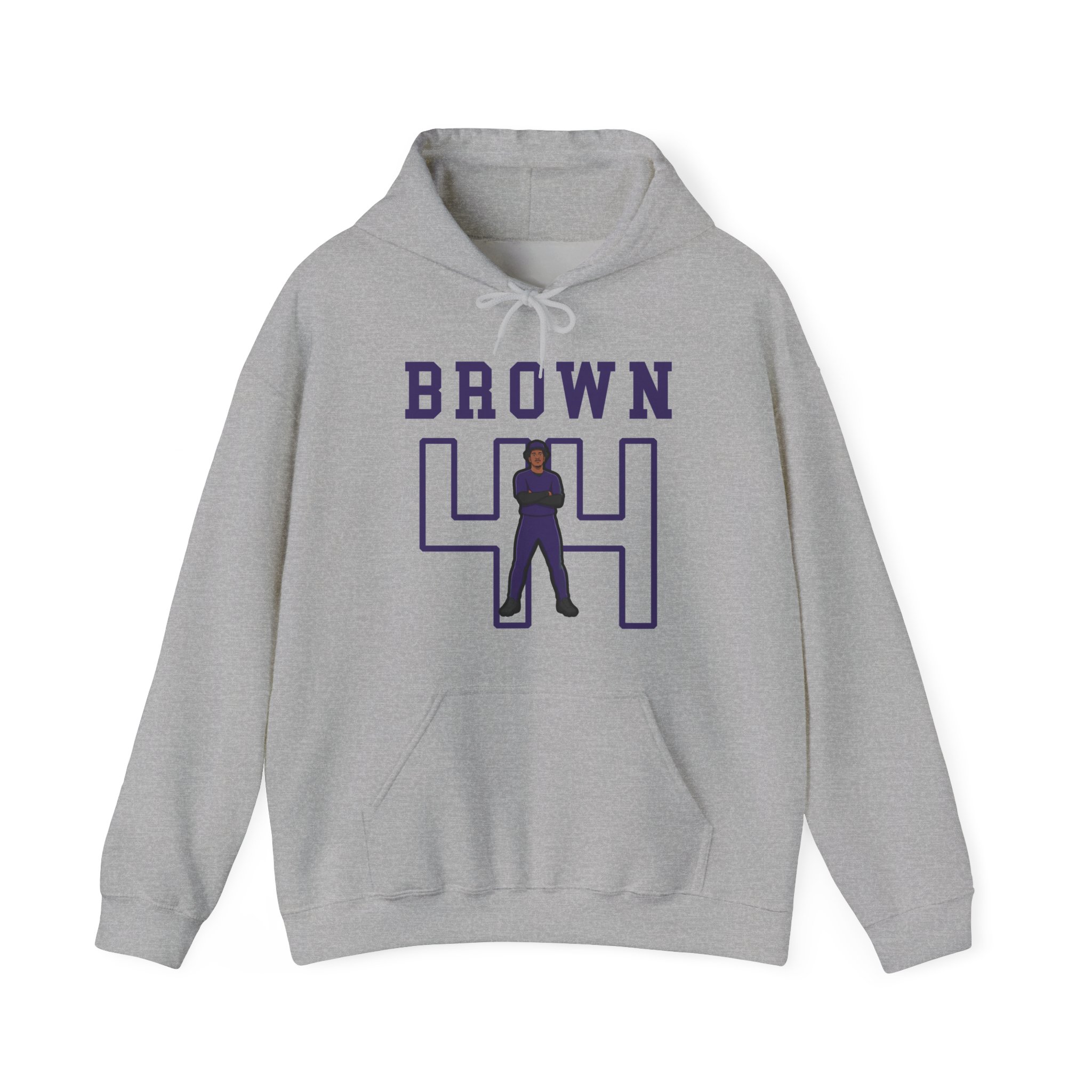 Hoodie — character_shirsey in Grey