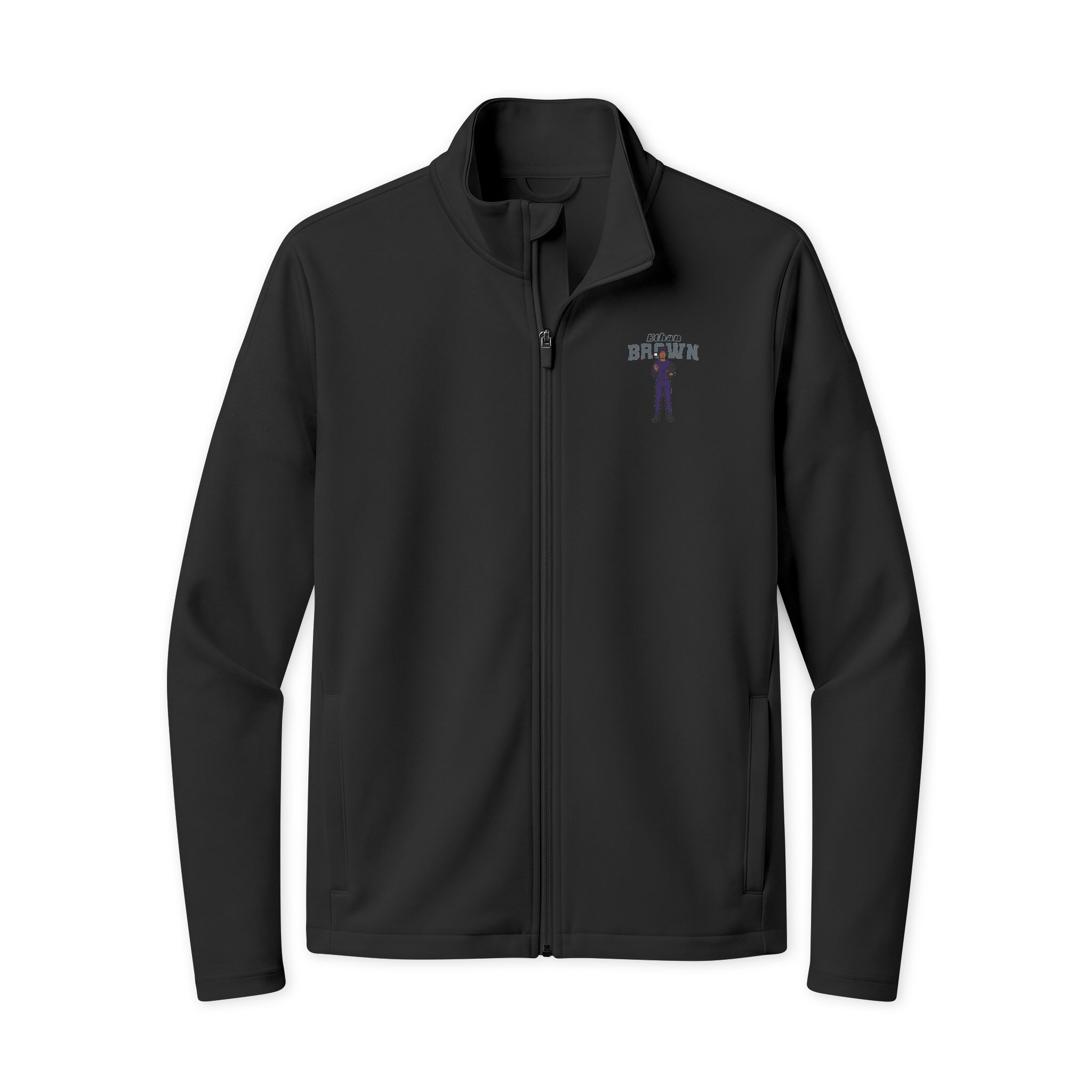 Travel Full-Zip Jacket — character_name_arch in Black/ Black