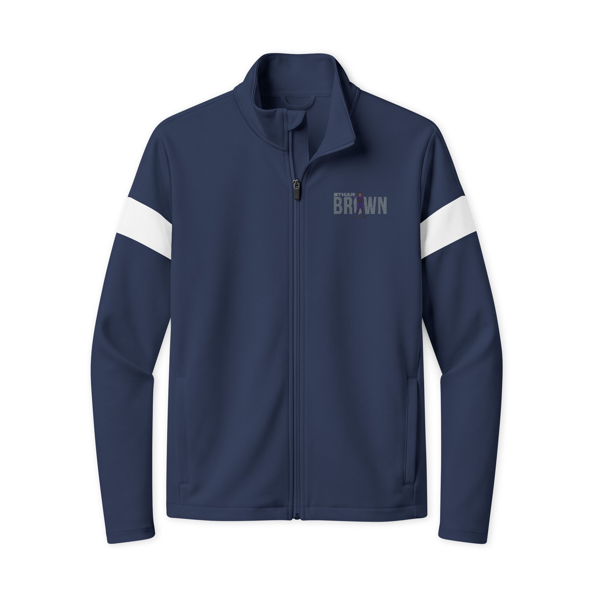 Travel Full-Zip Jacket — character_player_name in True Navy/ White