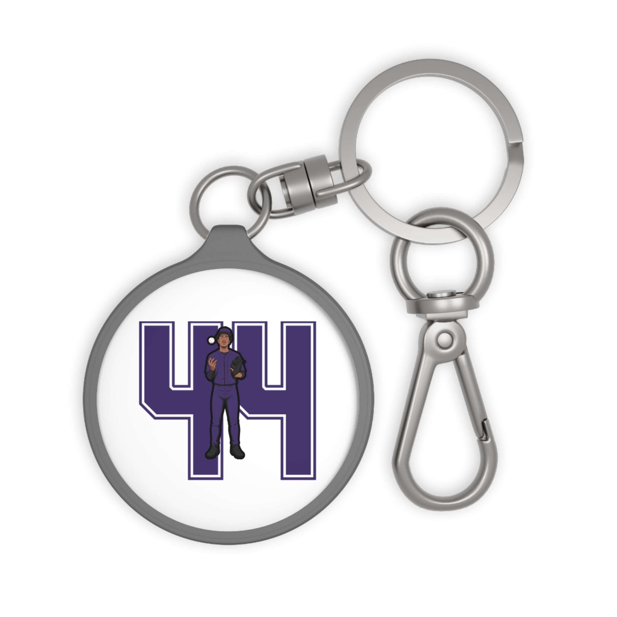 Keychain — character_number in Grey