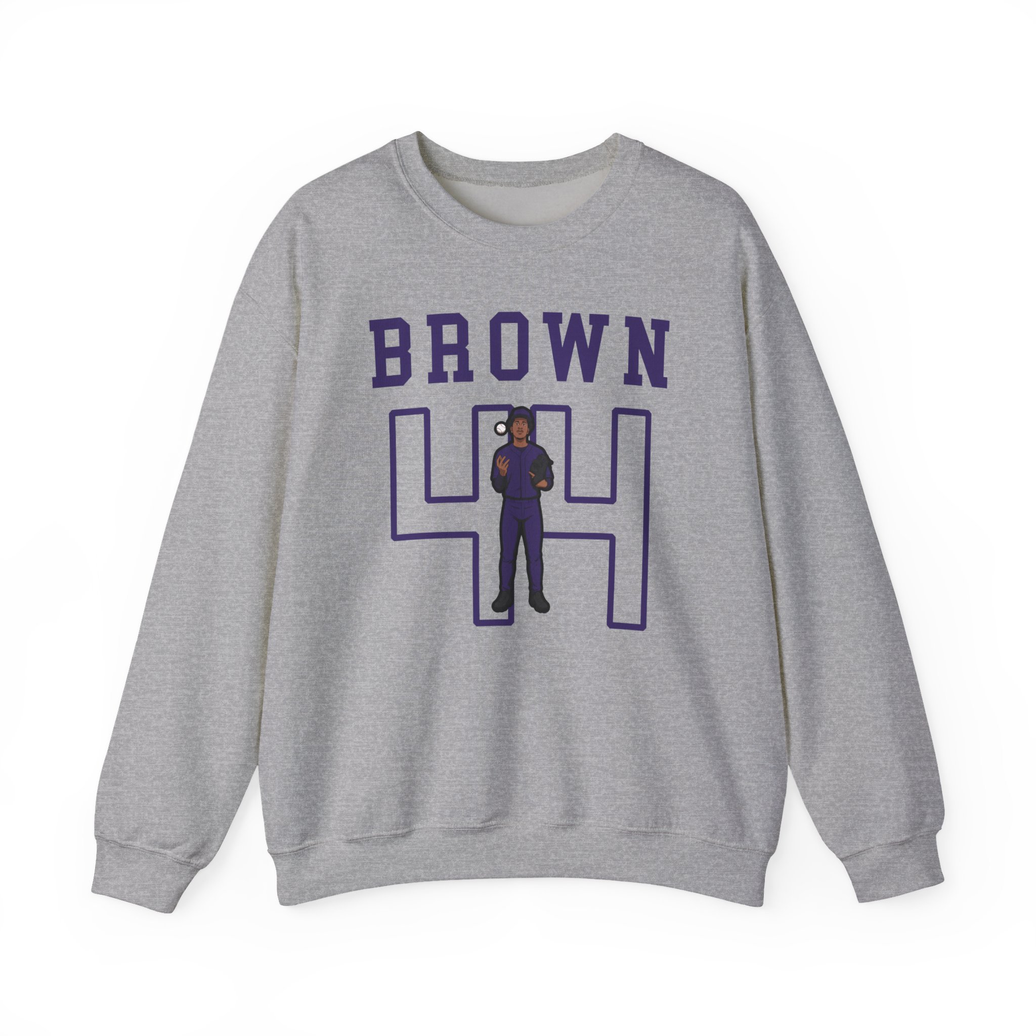 Crewneck Sweatshirt — character_shirsey in Grey