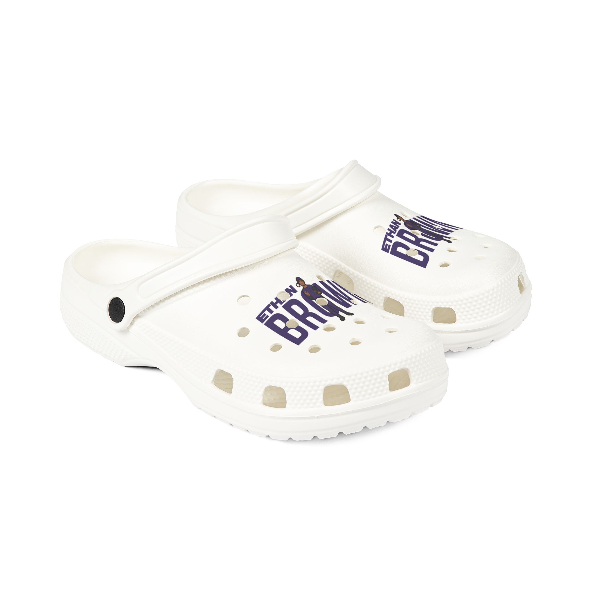 Rubber Clogs — character_player_name in White