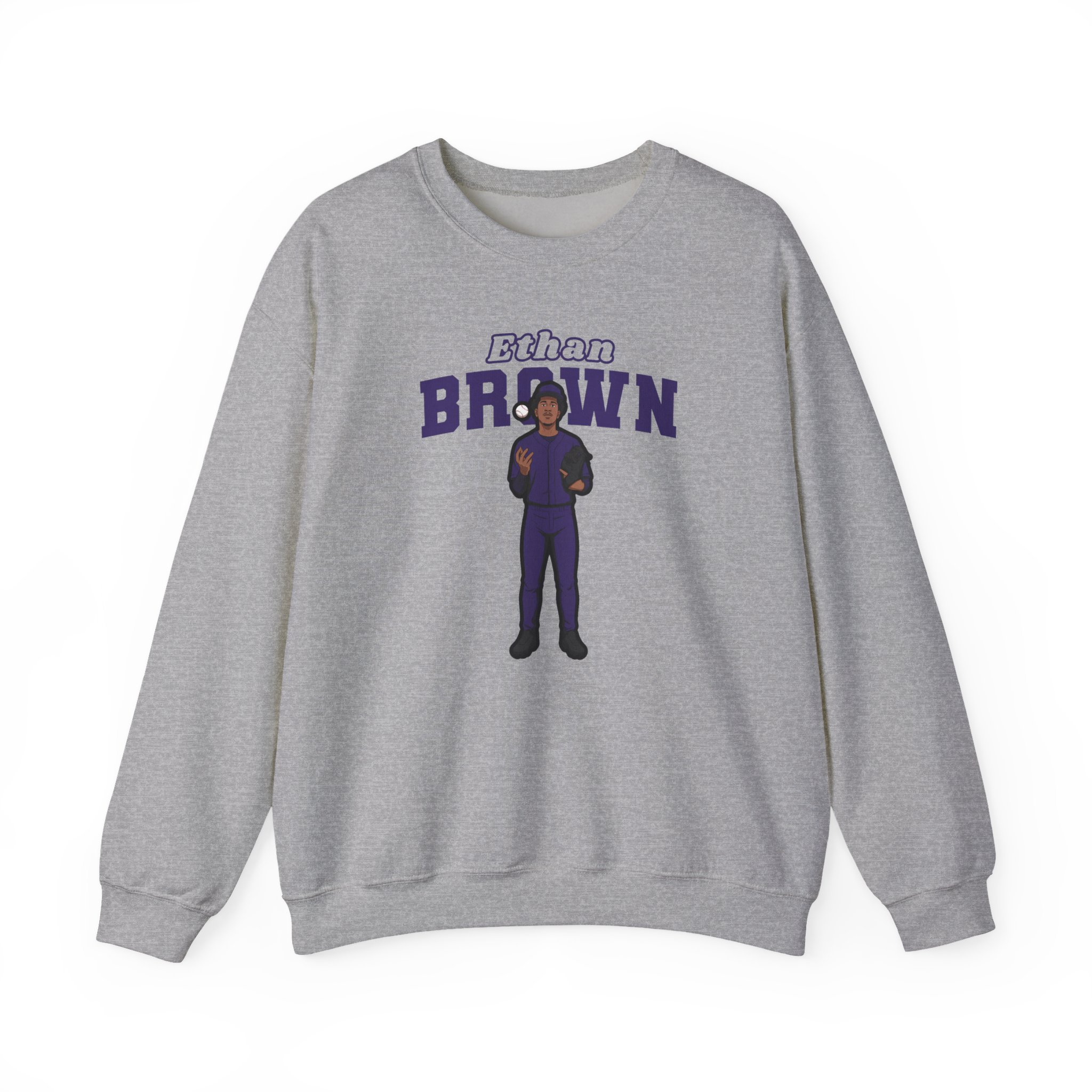 Crewneck Sweatshirt — character_name_arch in Grey