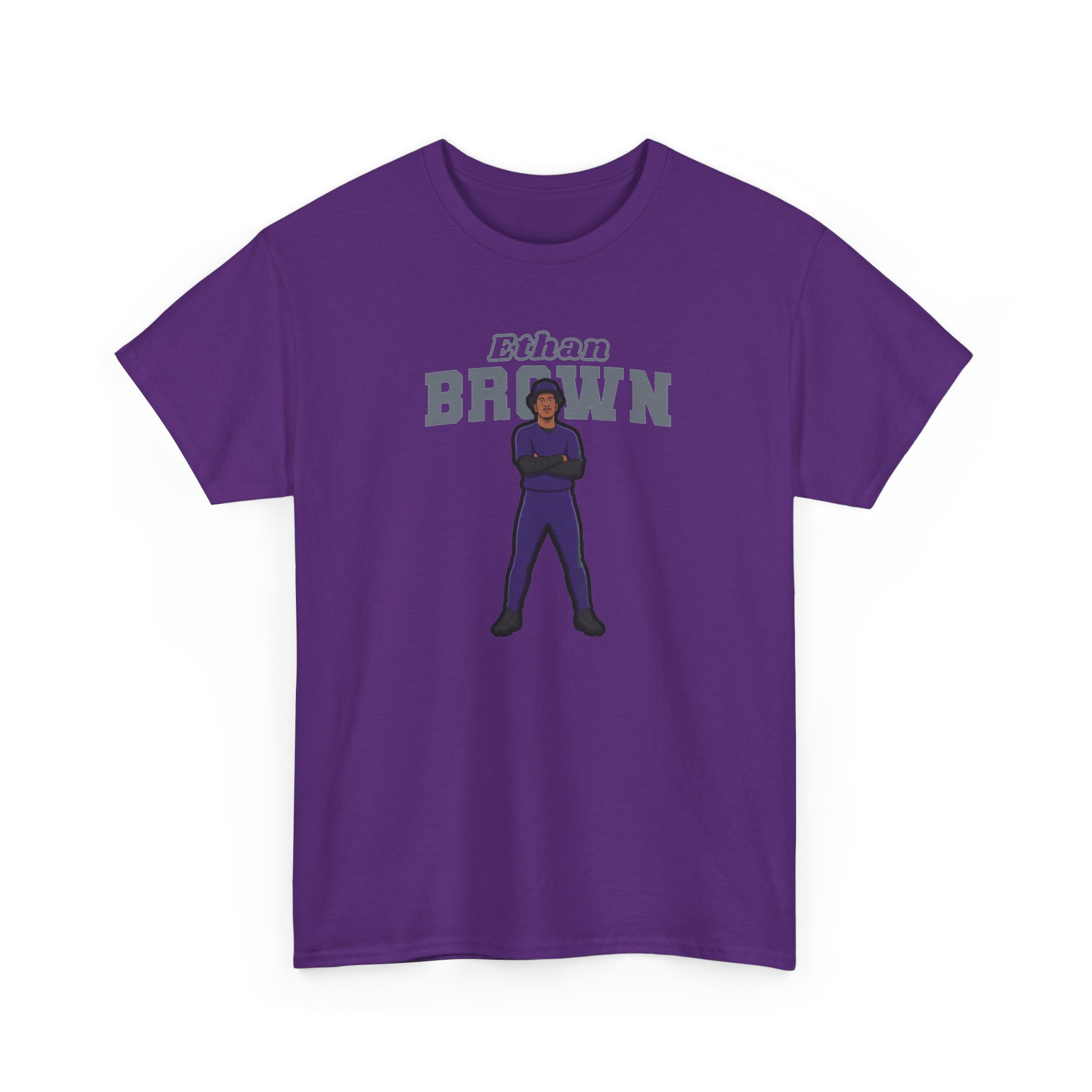 Tee — character_name_arch in Purple