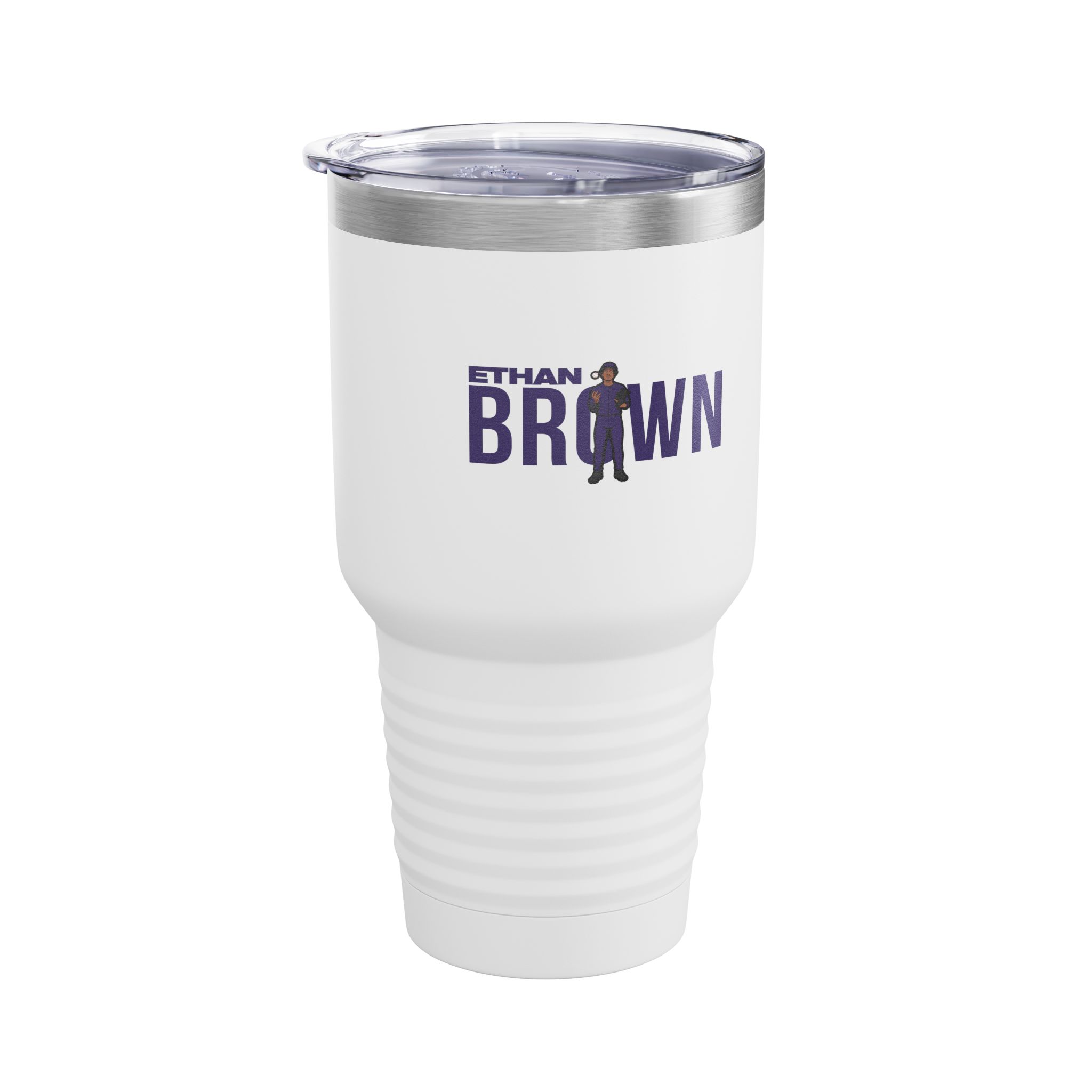 30oz Tumbler — character_player_name in White
