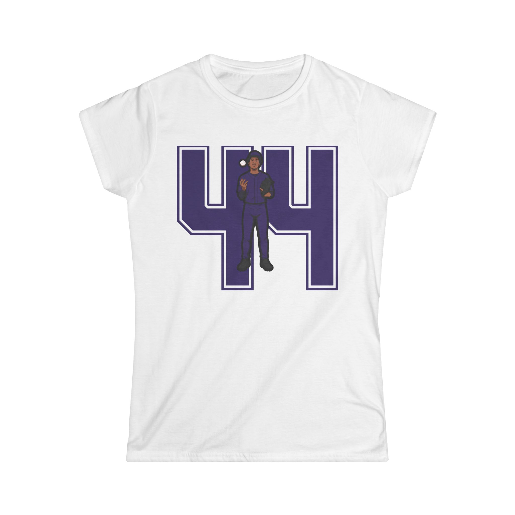 Women's Softstyle Tee — character_number in White