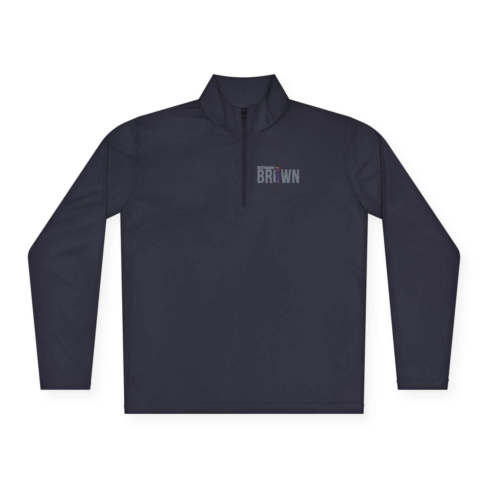 Q-Zip Pullover — character_player_name in Navy