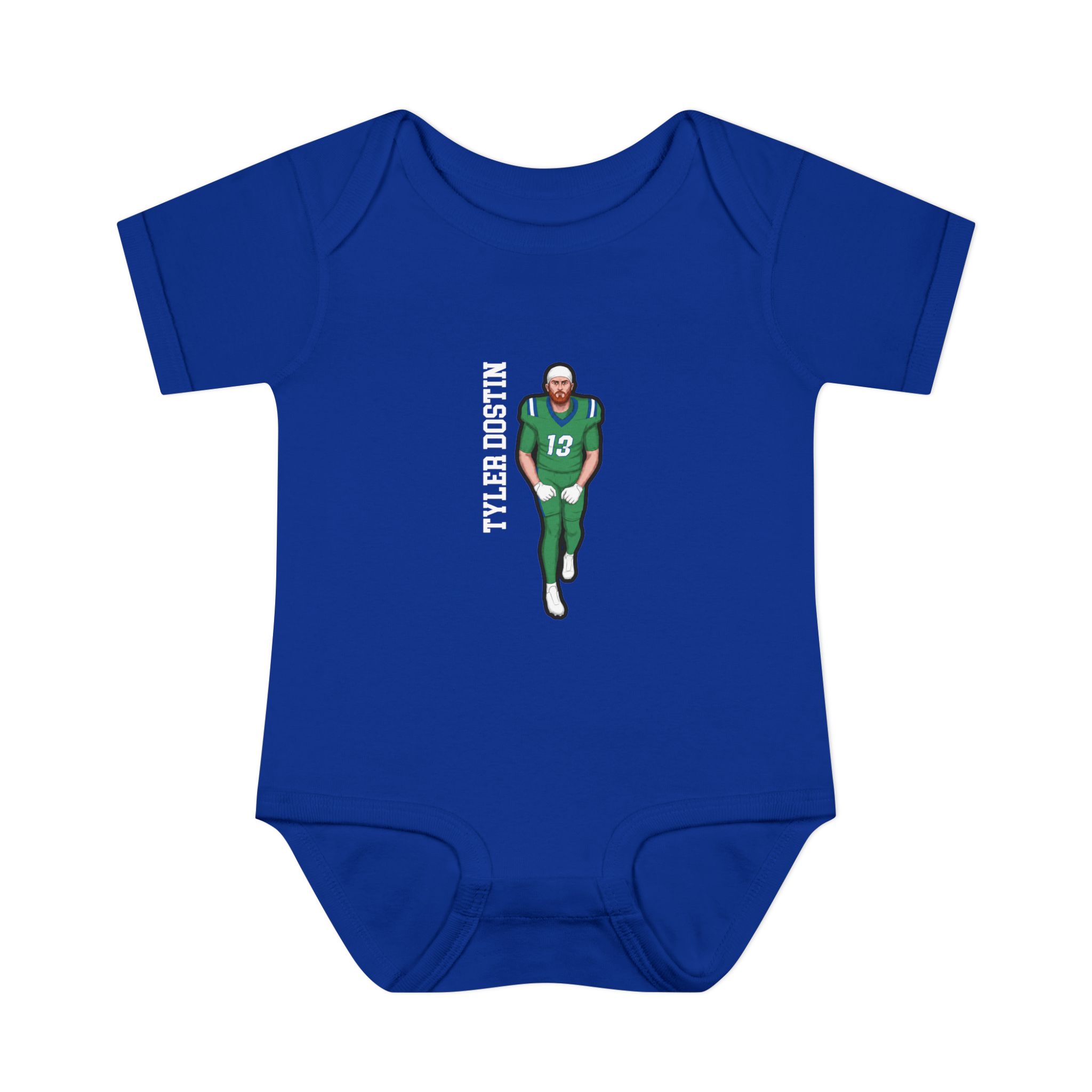 Baby Onesie — character_name_vertical in Royal
