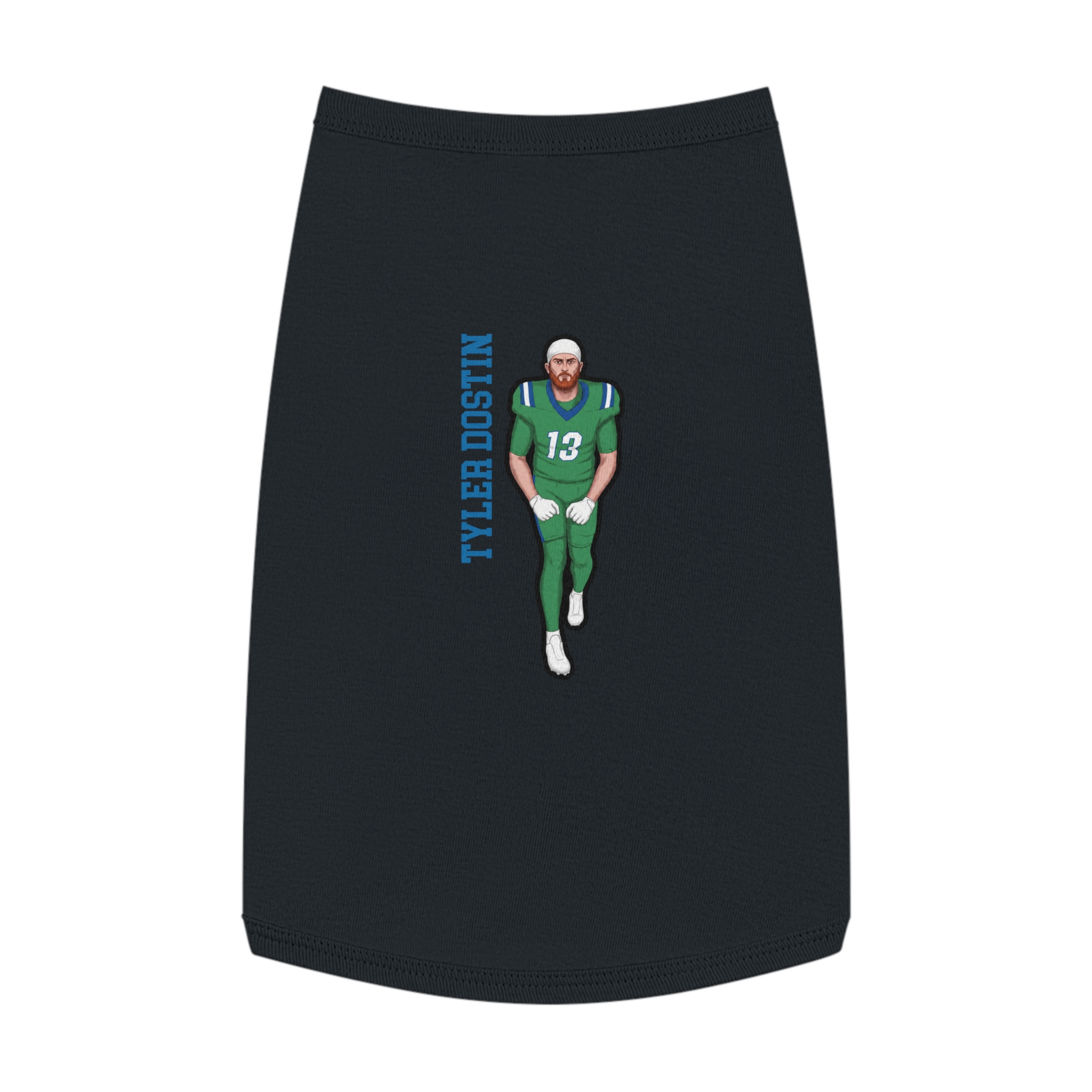 Pet Tank Top — character_name_vertical in White