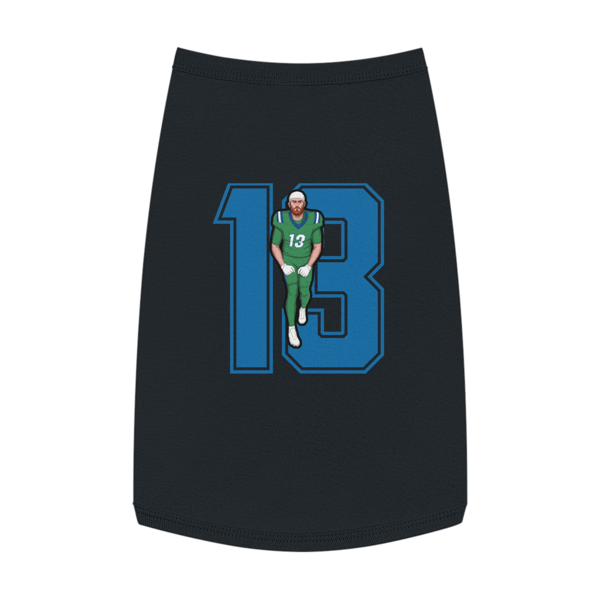 Pet Tank Top — character_number in Black